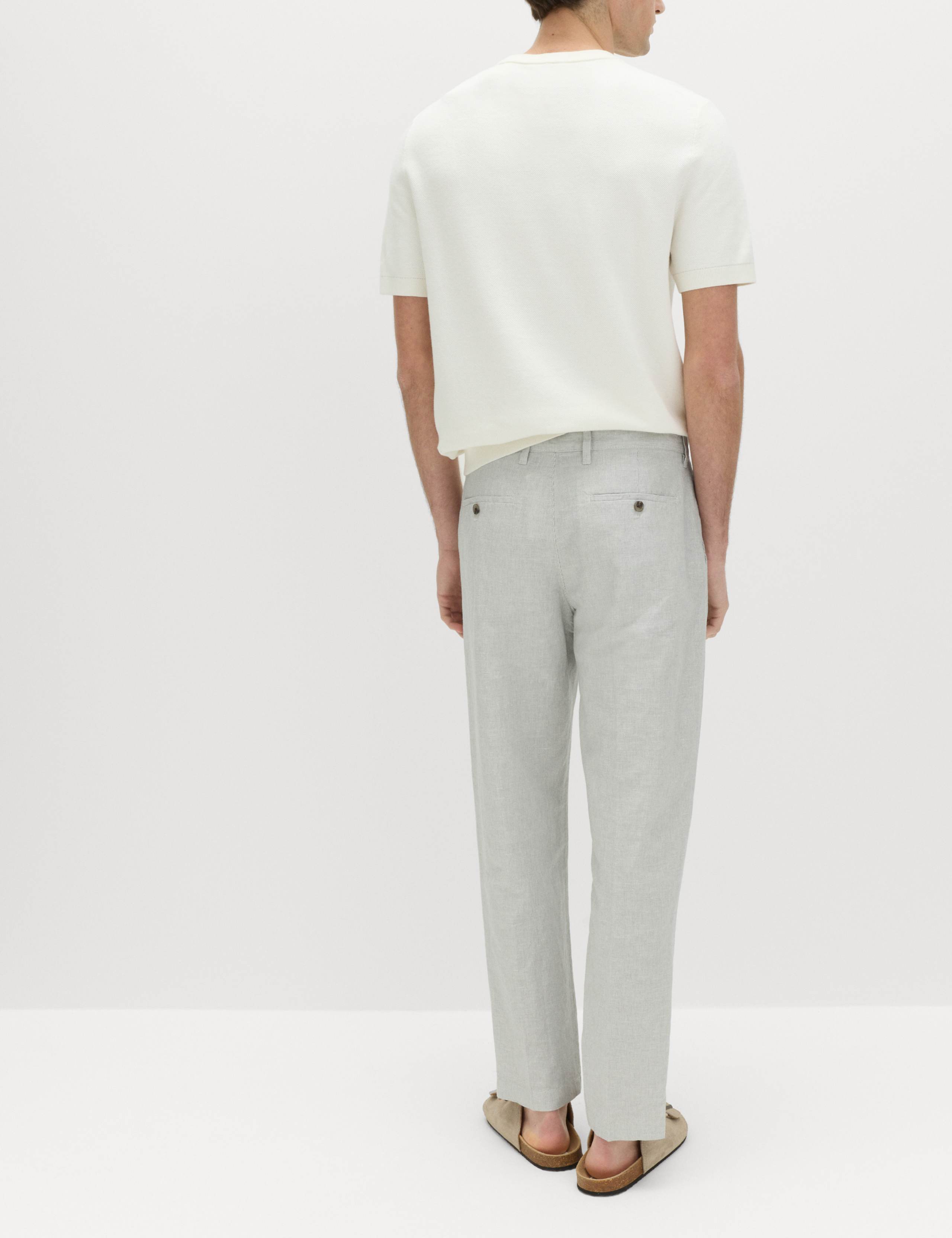 Regular Fit Linen Blend Chinos 5 of 6