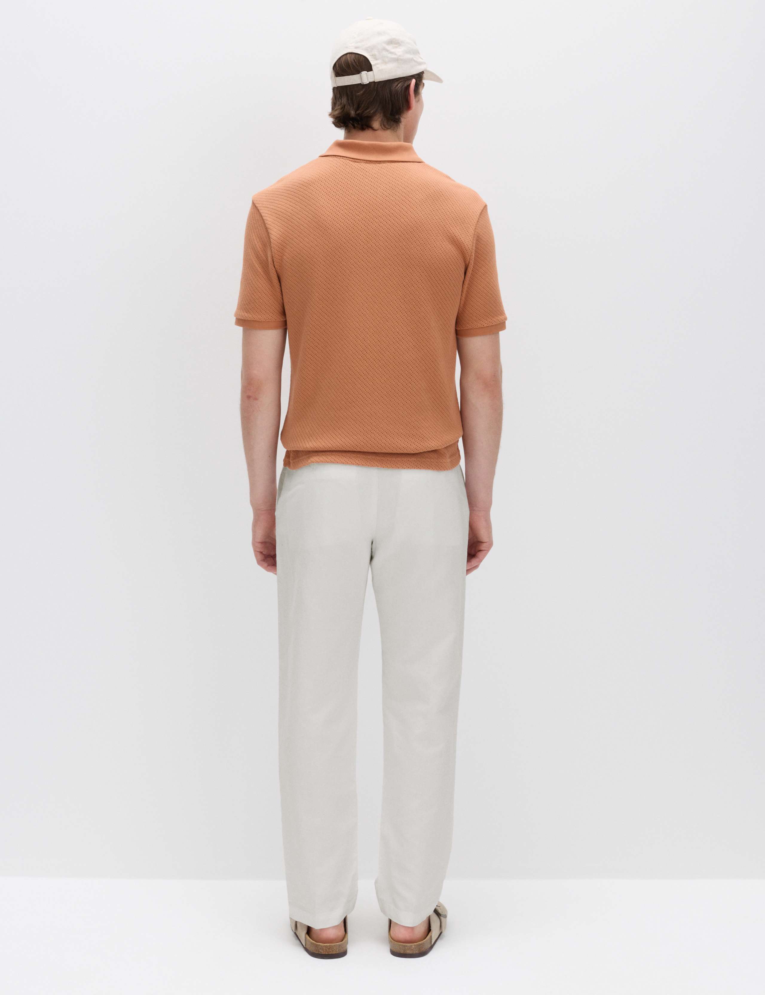 Regular Fit Linen Blend Chinos 3 of 6