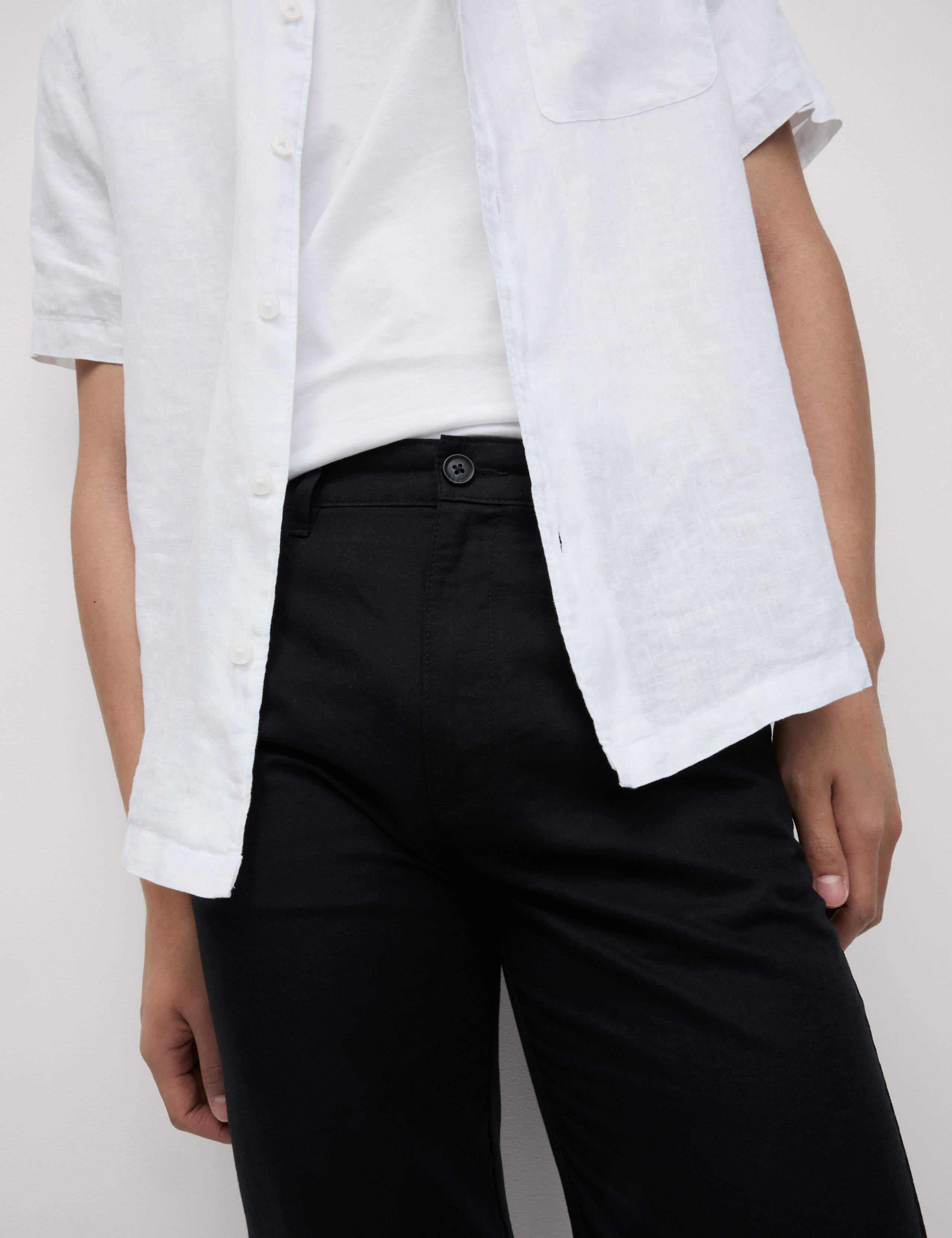 Regular Fit Linen Blend Chinos 3 of 5