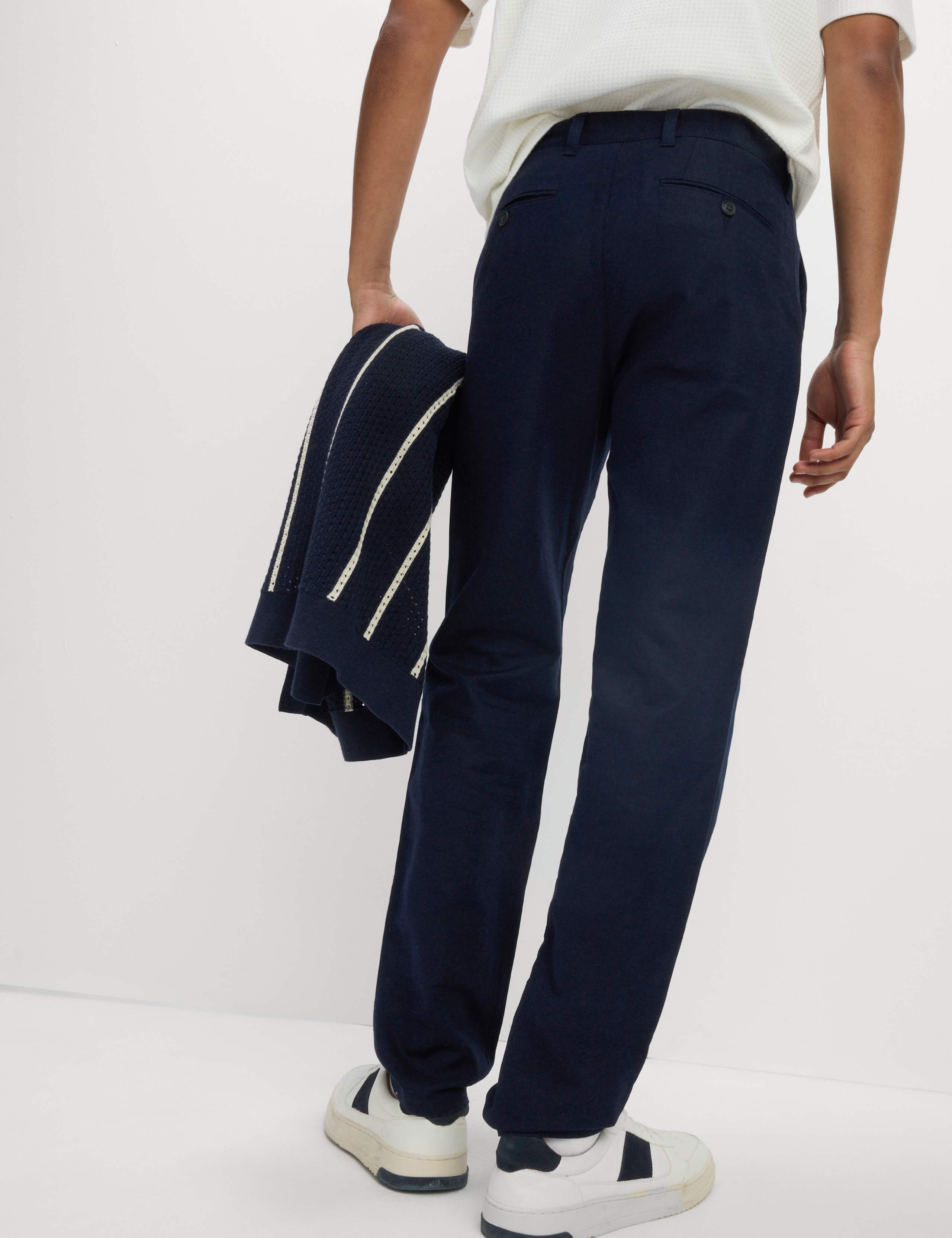 2pk Regular Fit Cotton Linen Blend Chinos 4 of 4