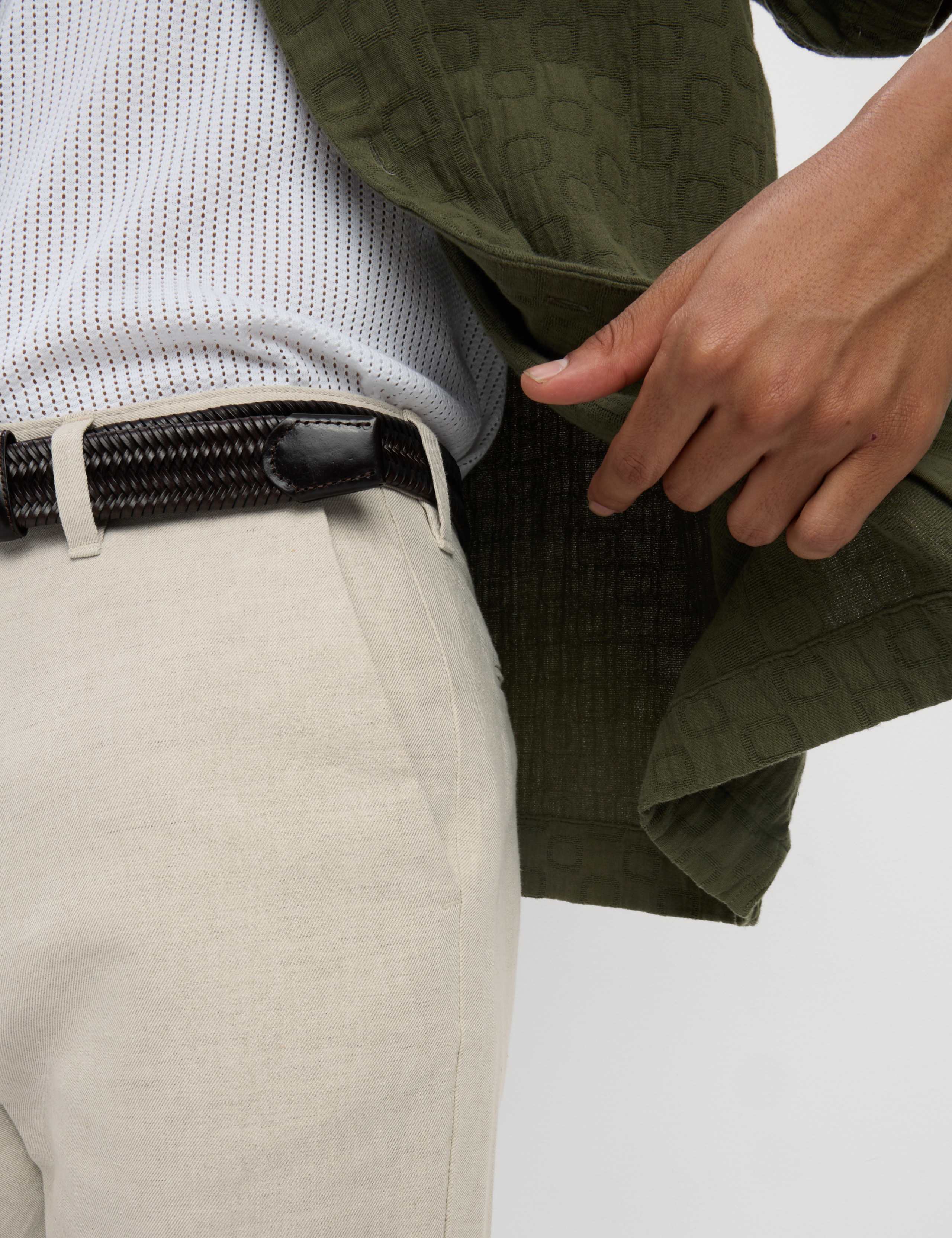 2pk Regular Fit Cotton Linen Blend Chinos 4 of 5