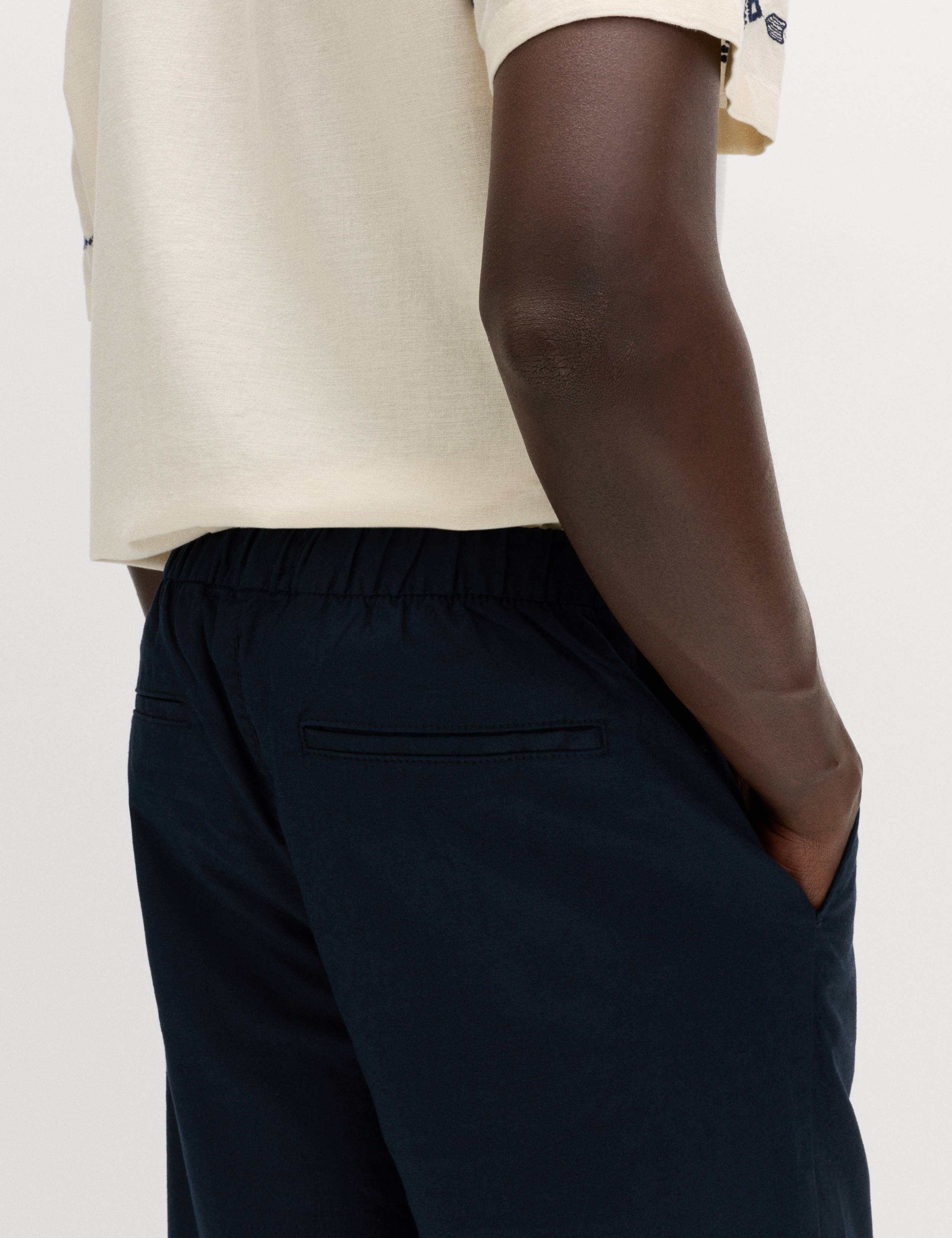 Loose Fit Linen Blend Elasticated Waist Trousers 4 of 6