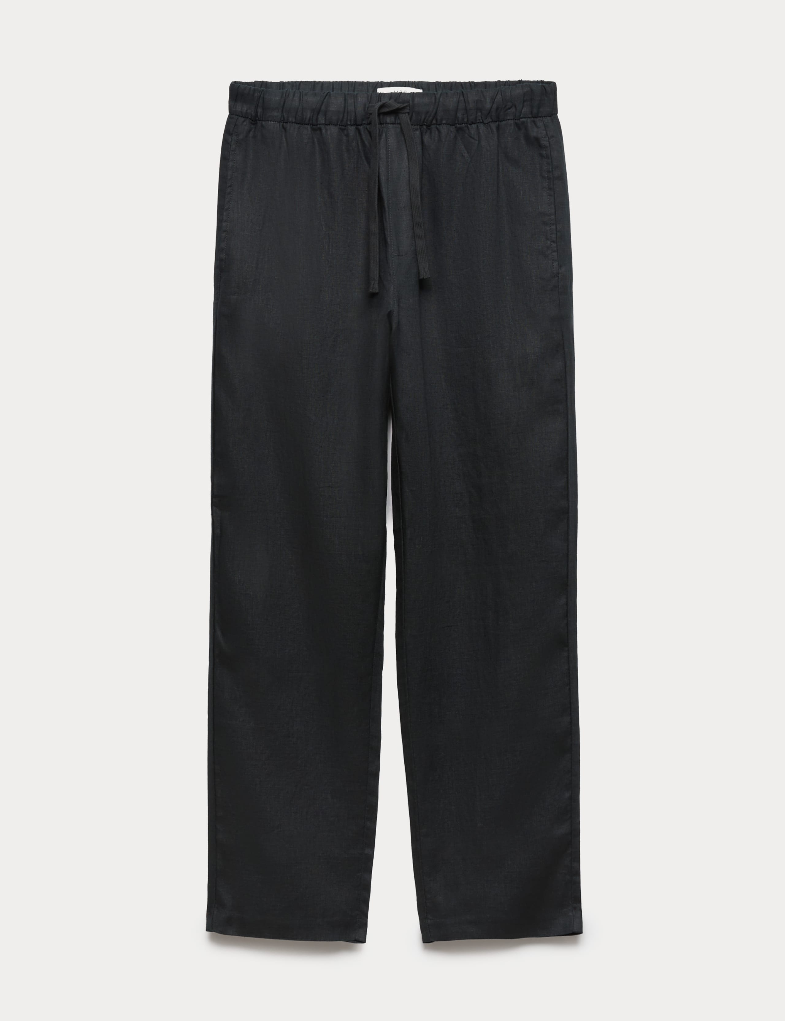 Loose Fit Pure Linen Elasticated Waist Trousers 2 of 5