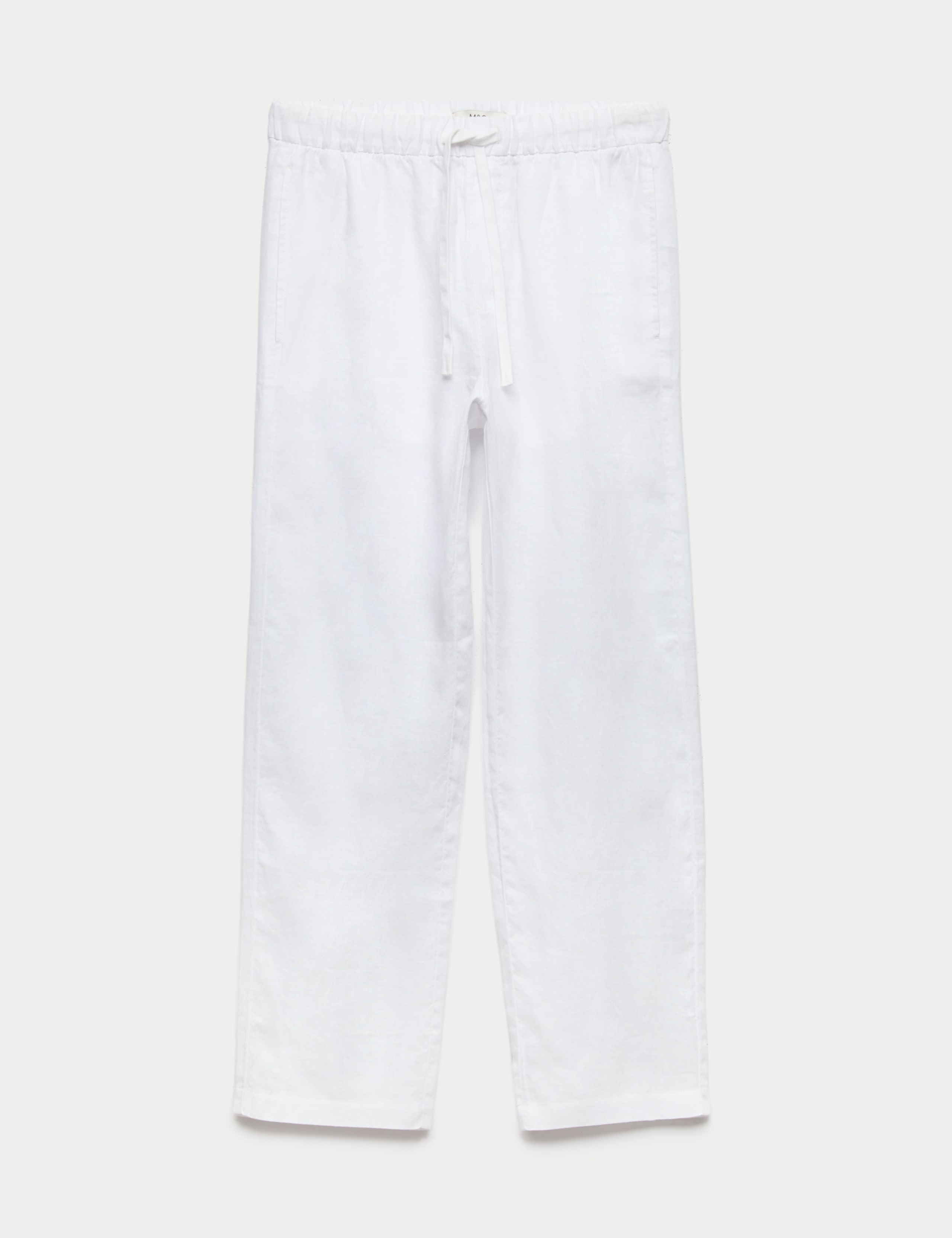 Loose Fit Pure Linen Elasticated Waist Trousers 1 of 1