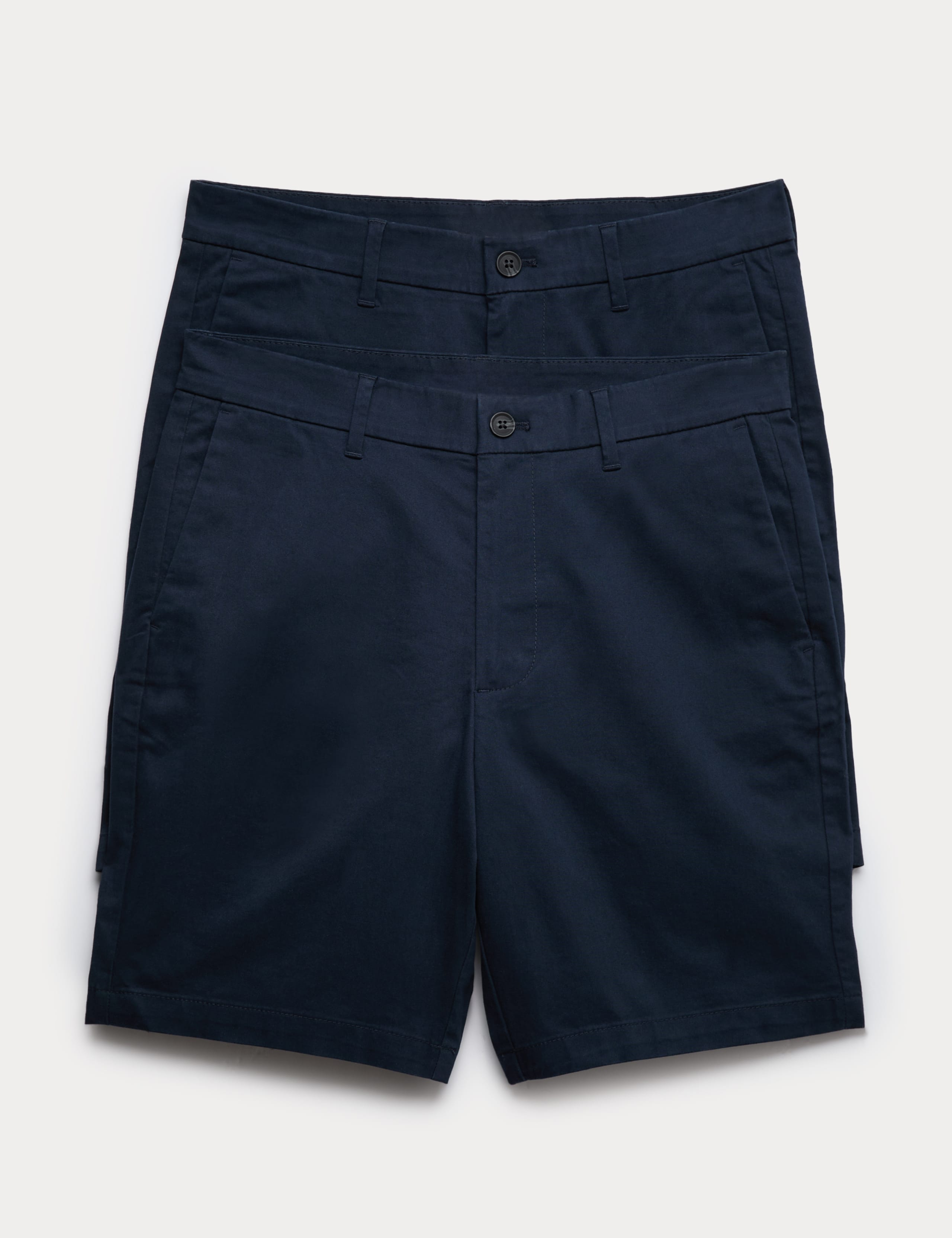 2 Pack Regular Fit Stretch Chino Shorts 1 of 6