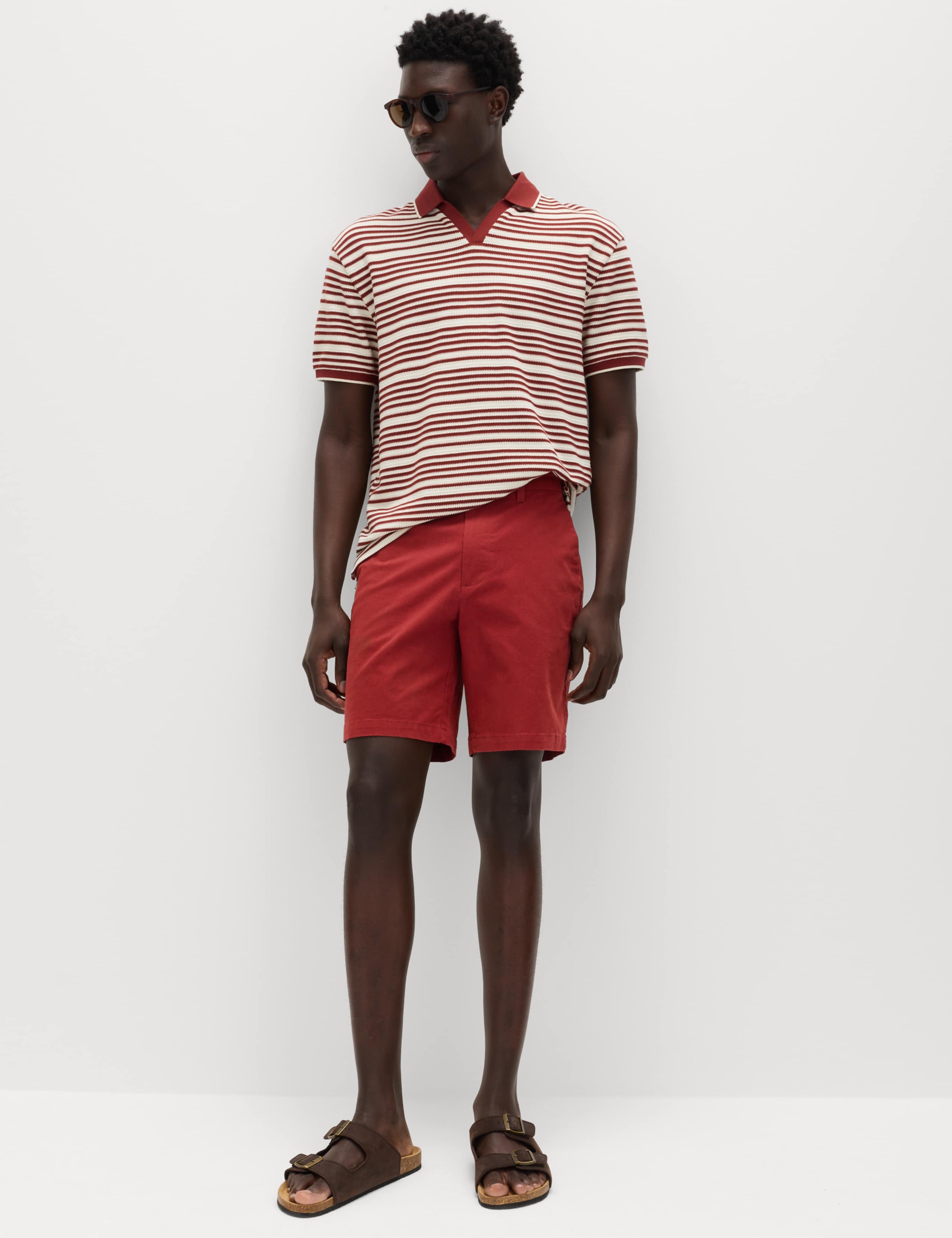 Regular Fit Stretch Chino Shorts 3 of 5