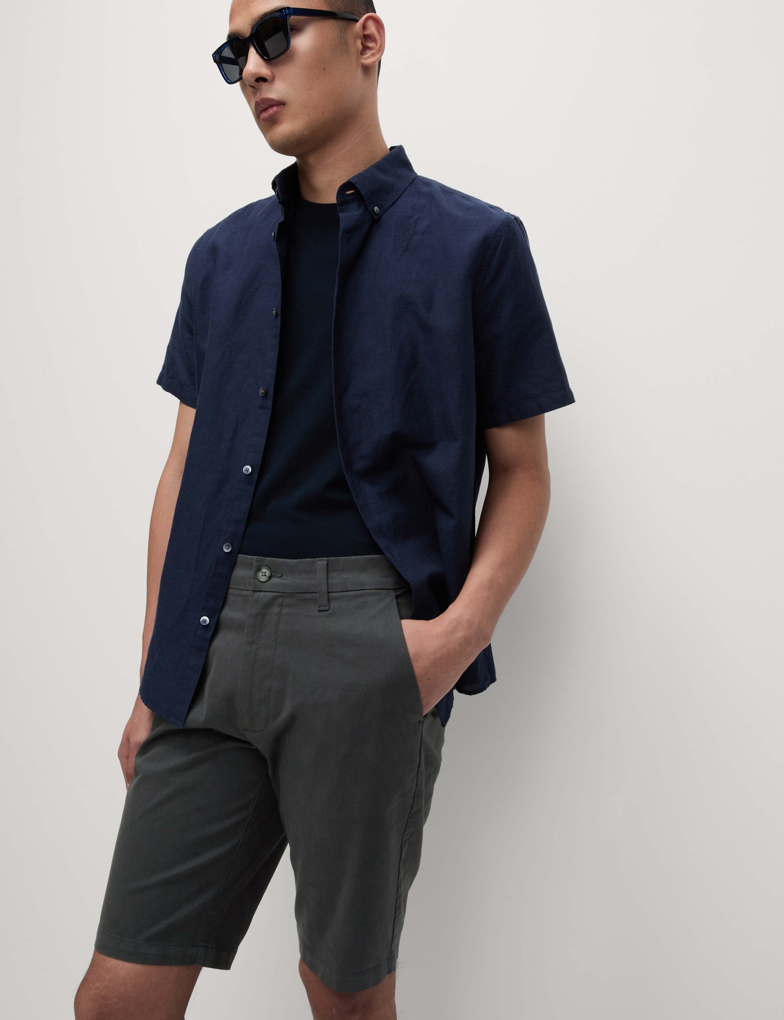 Regular Fit Stretch Chino Shorts 1 of 5