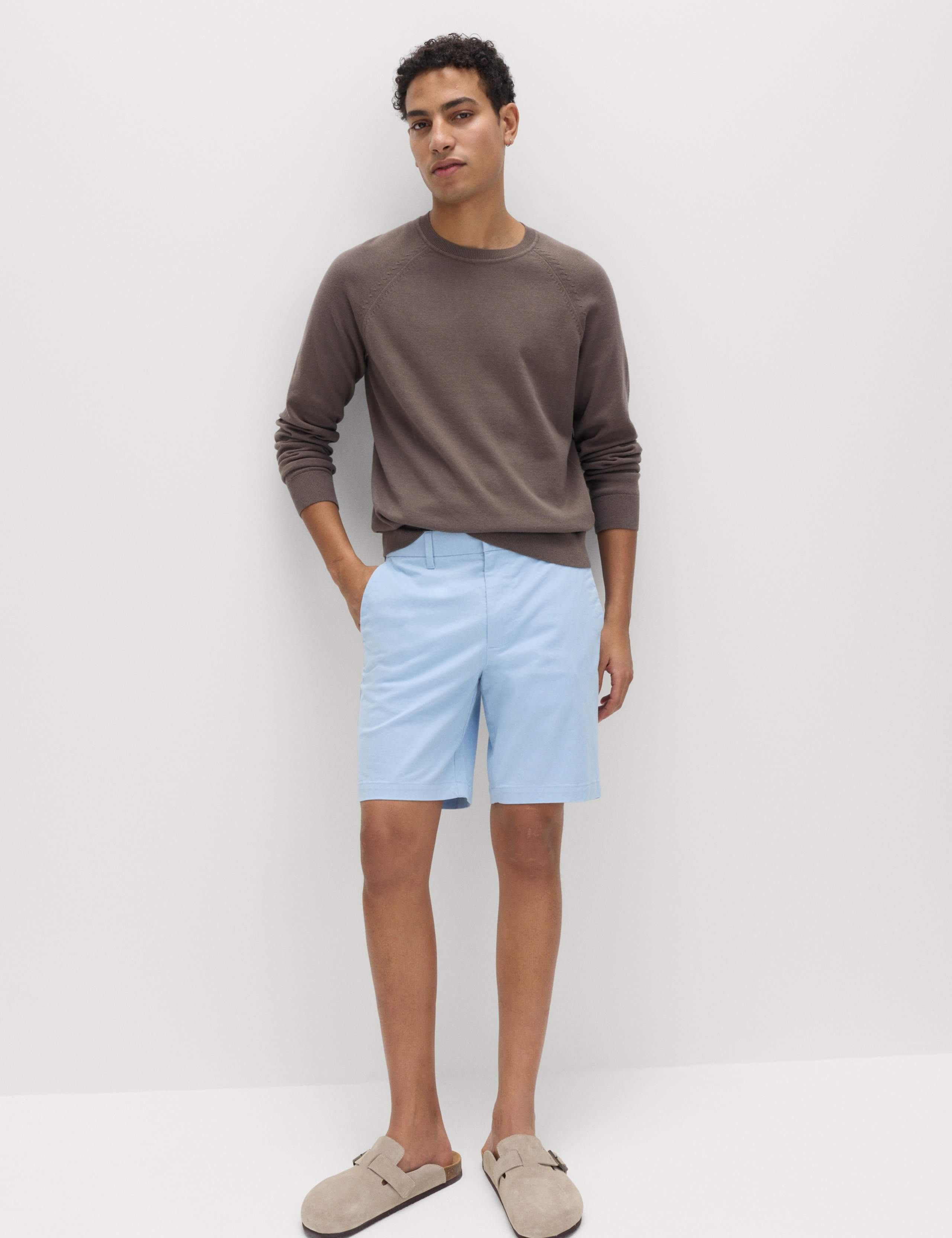 Regular Fit Stretch Chino Shorts 3 of 5