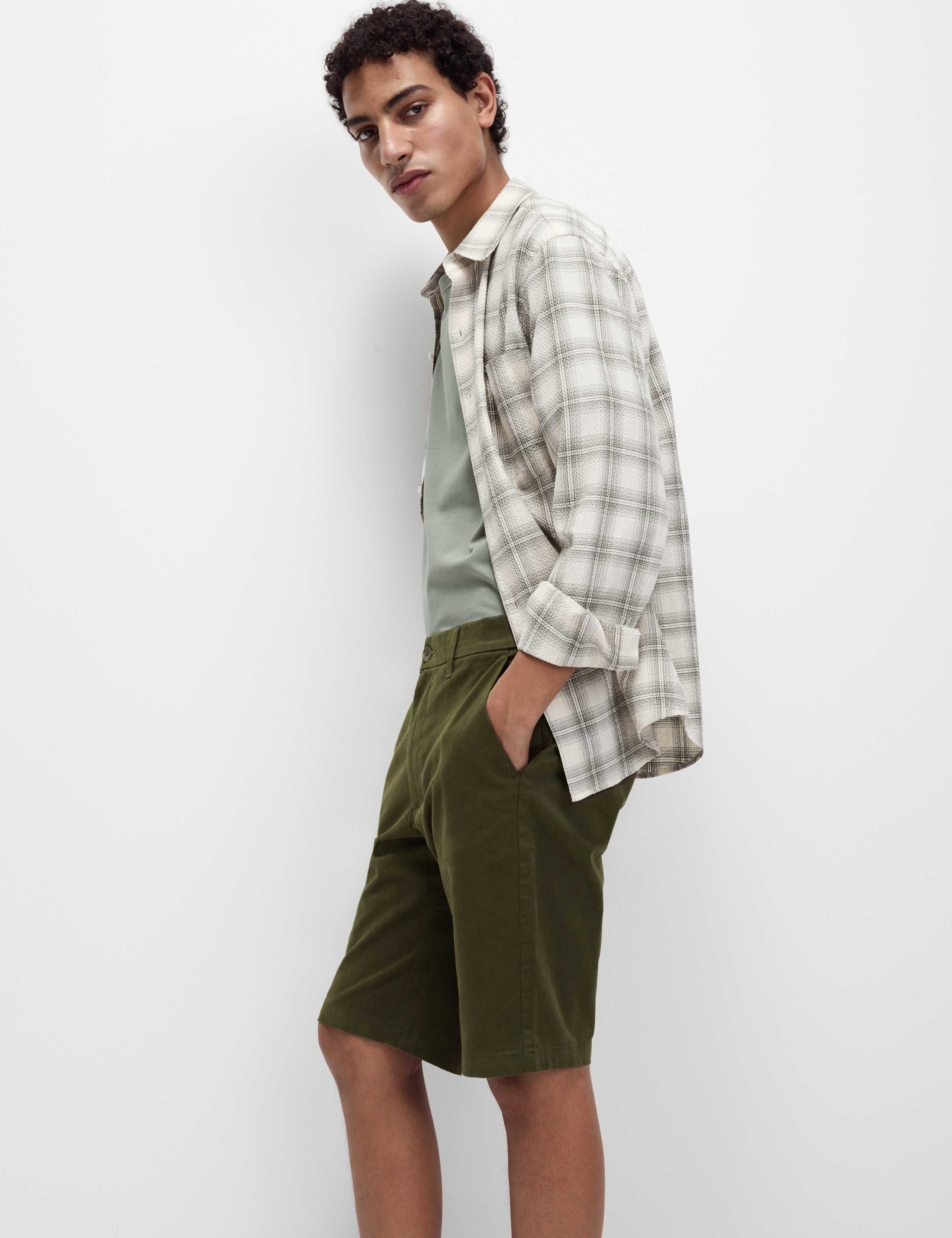 Regular Fit Stretch Chino Shorts 4 of 5