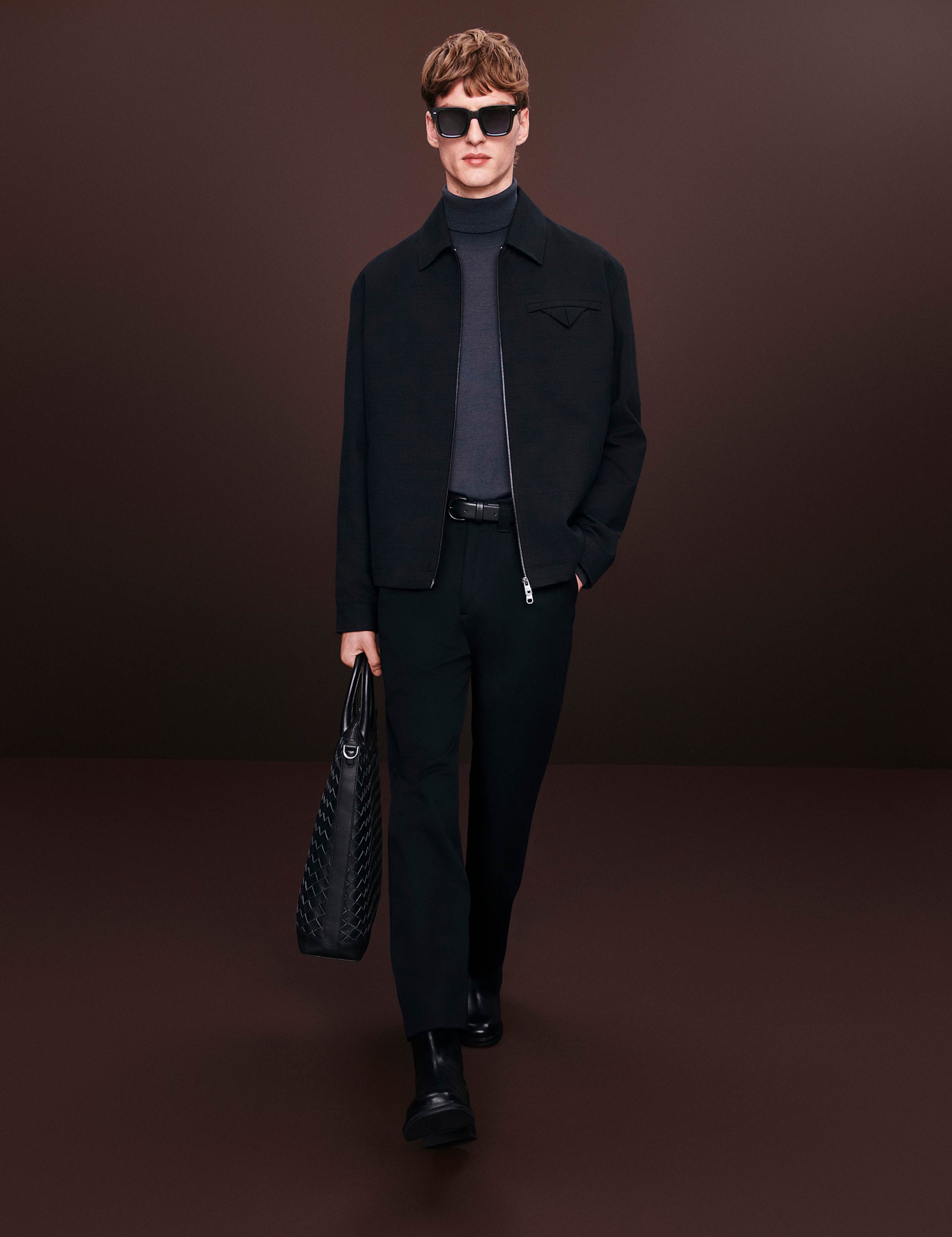 Cotton Rich Tapered Trousers 1 of 9