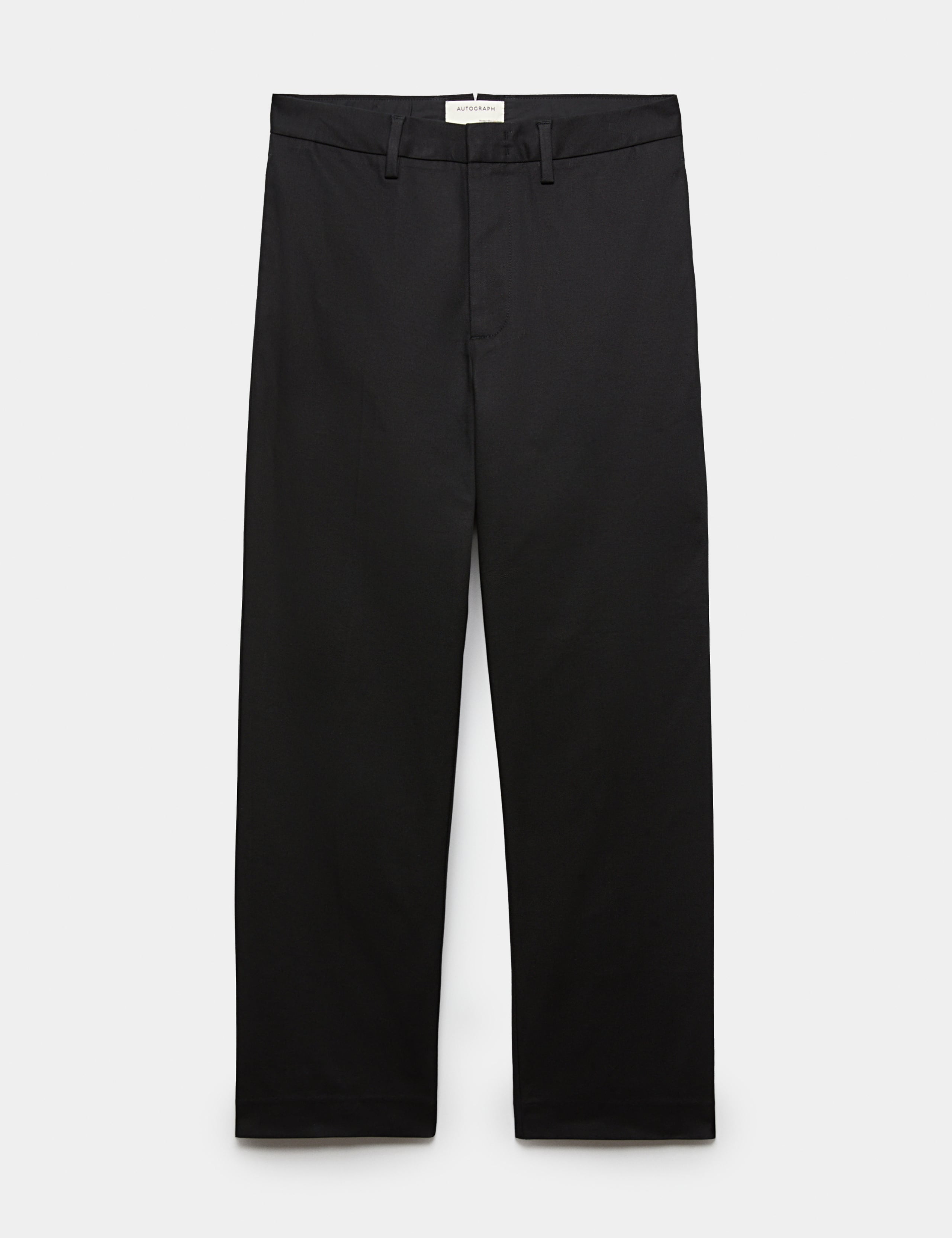 Cotton Rich Pleat Front Tapered Trousers 2 of 7