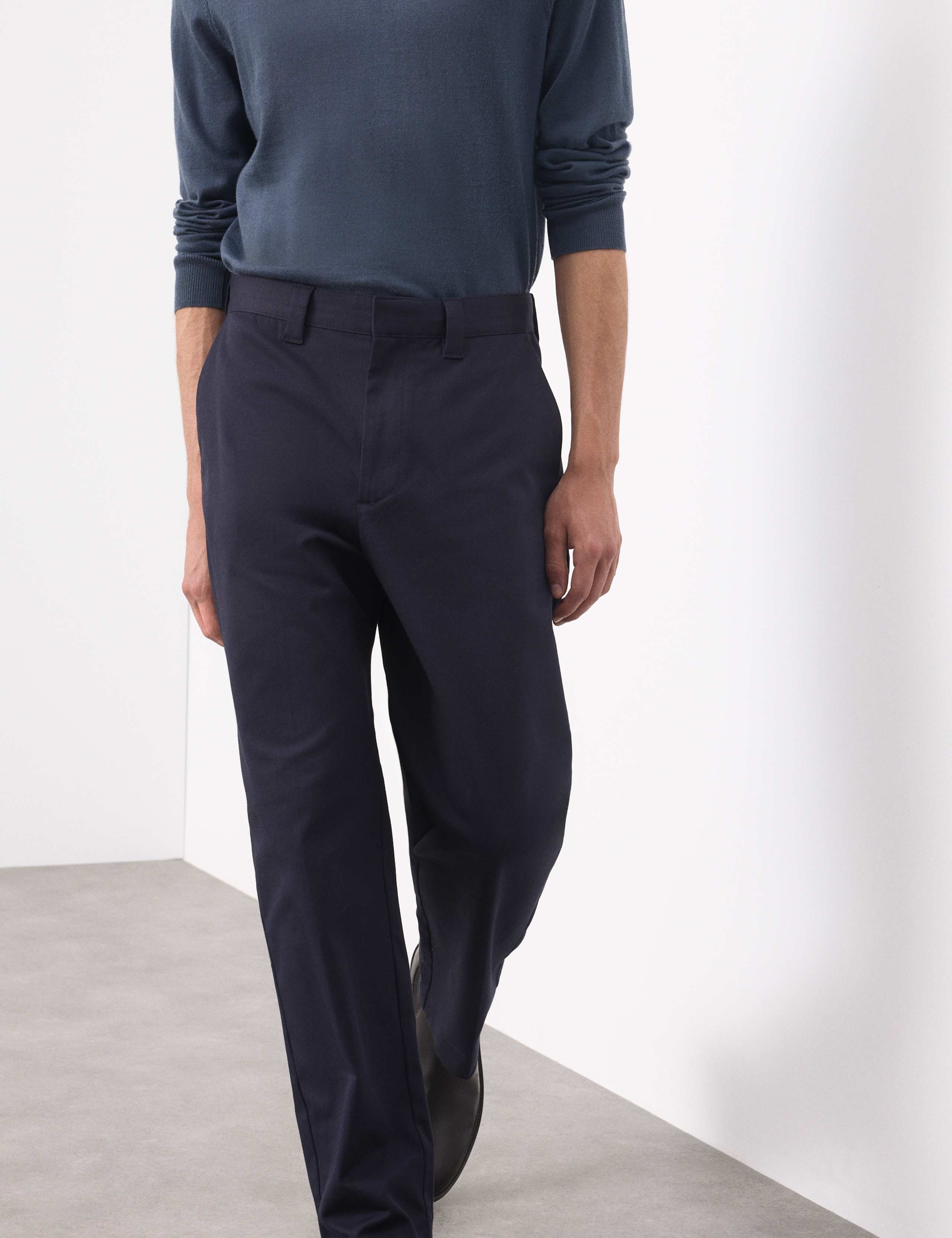 Straight Fit Italian Twill Trousers 3 of 7