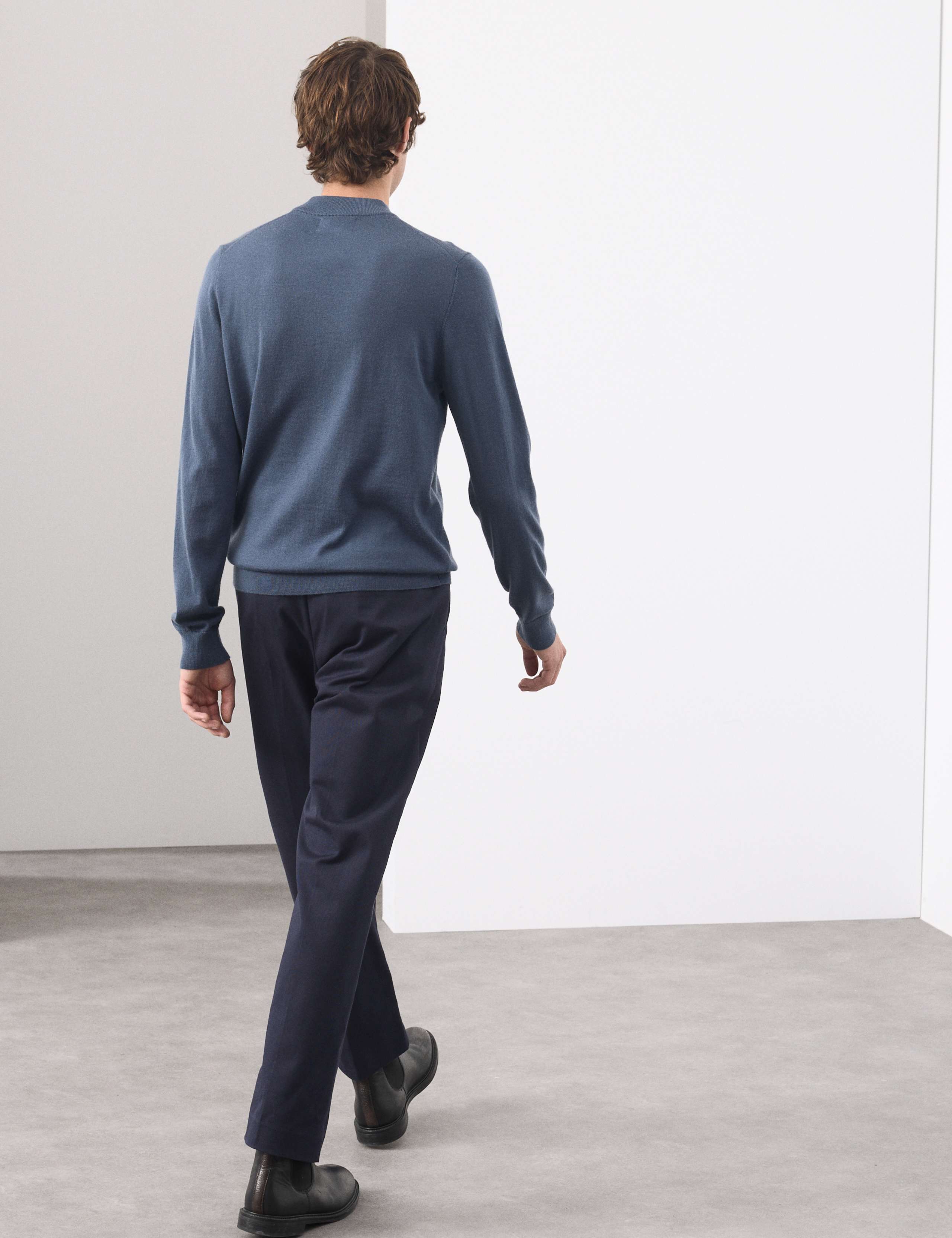 Straight Fit Italian Twill Trousers 7 of 7