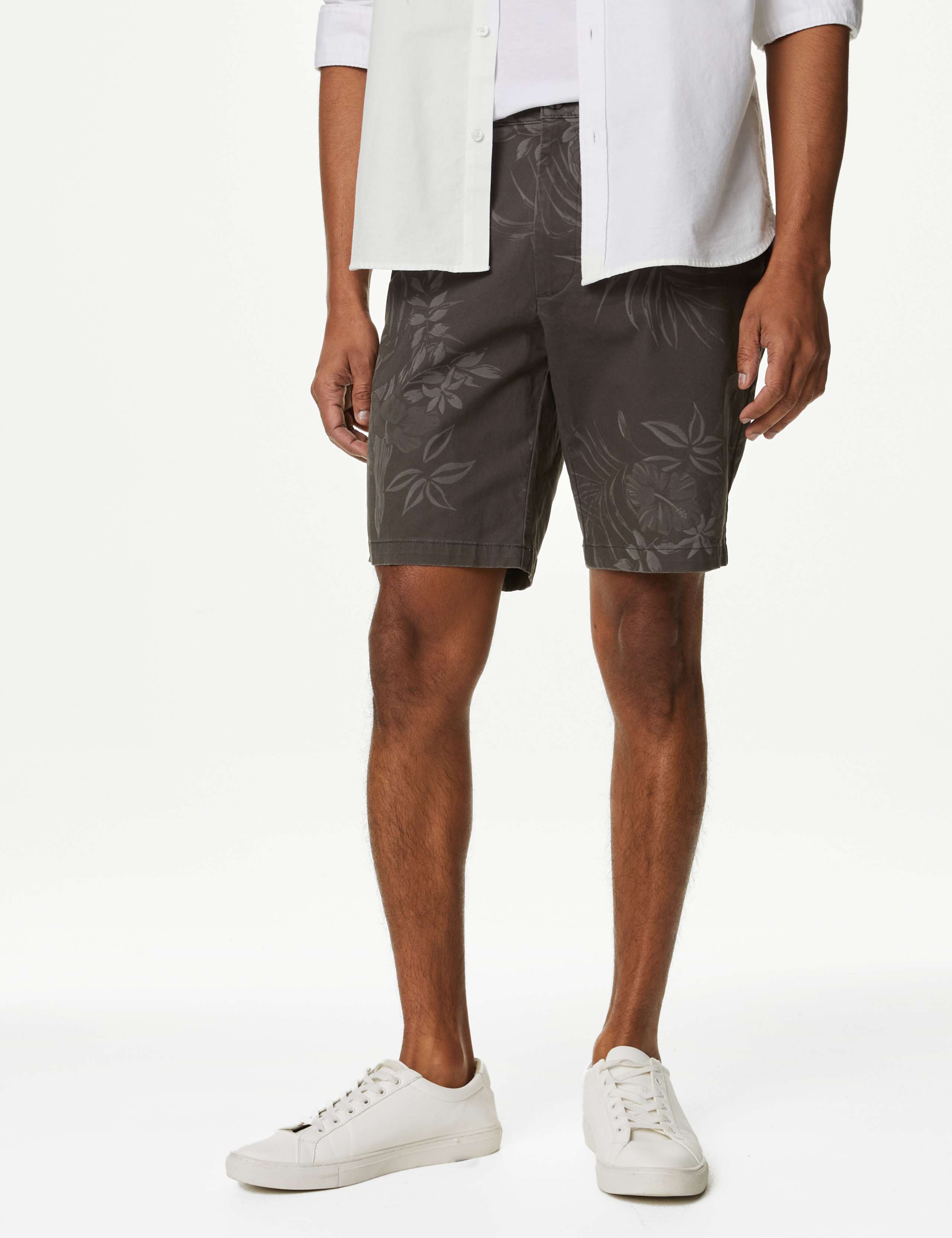 Floral Stretch Chino Shorts 1 of 5