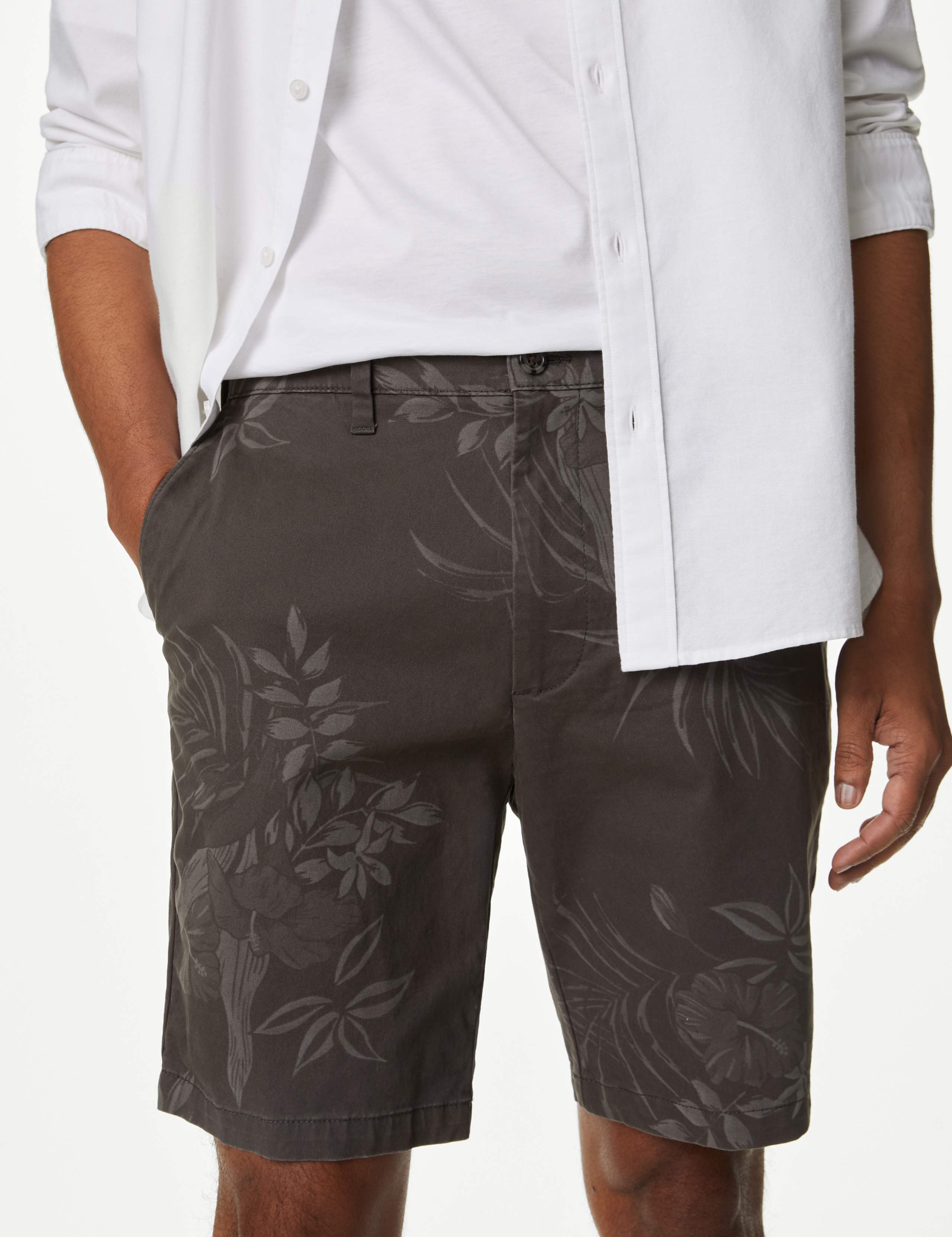 Floral Stretch Chino Shorts 4 of 5