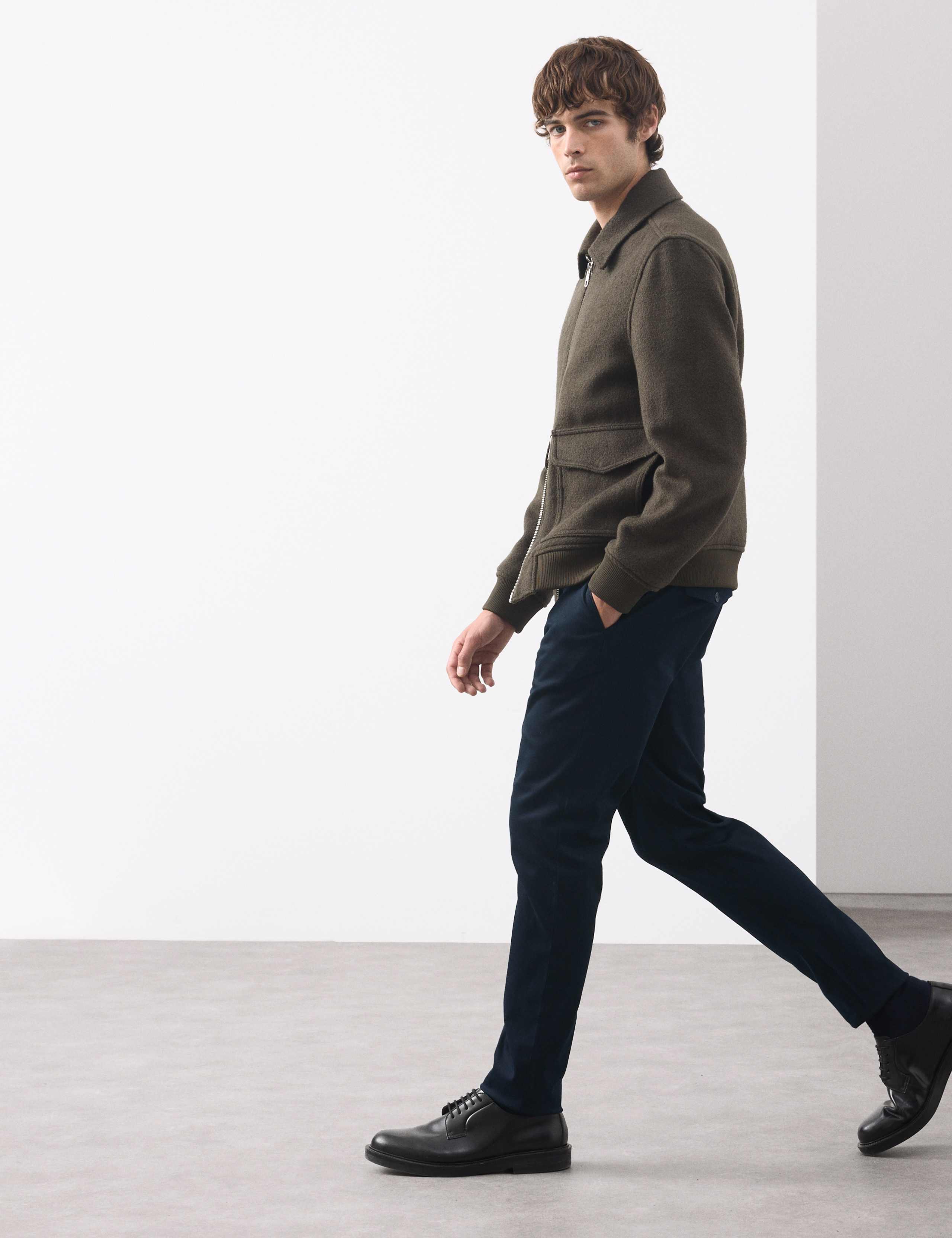 Slim Fit Cotton Rich Stretch Trousers 5 of 7