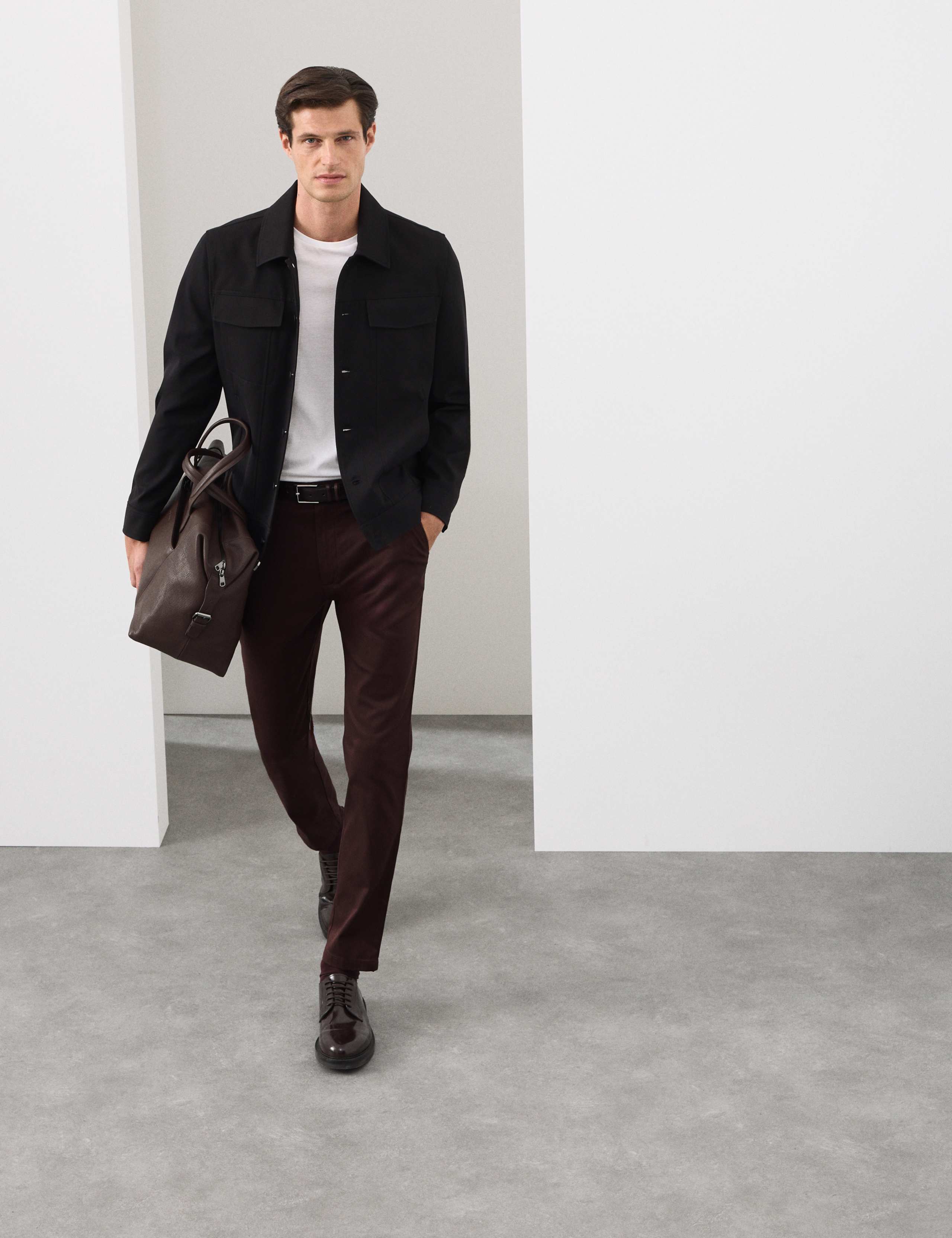 Slim Fit Cotton Rich Stretch Trousers 5 of 5