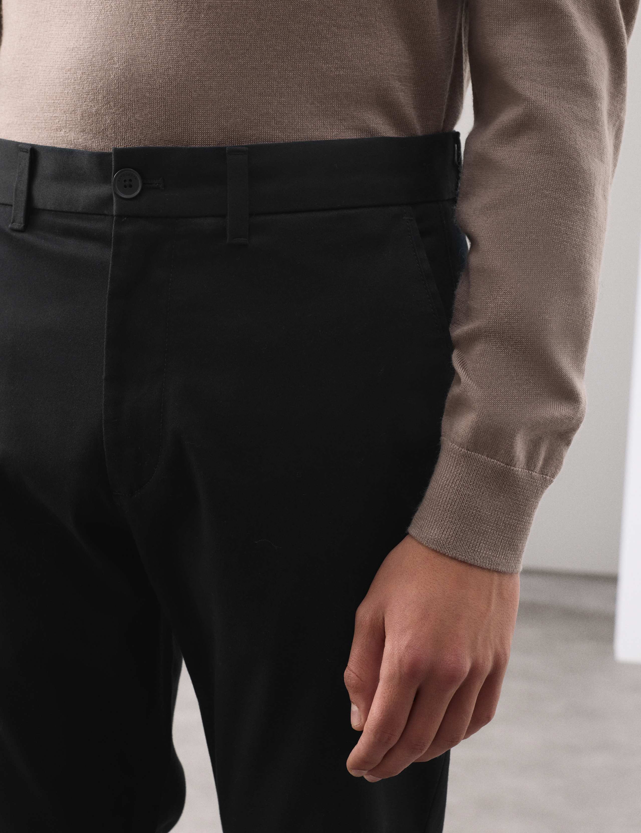Slim Fit Cotton Rich Stretch Trousers 6 of 7