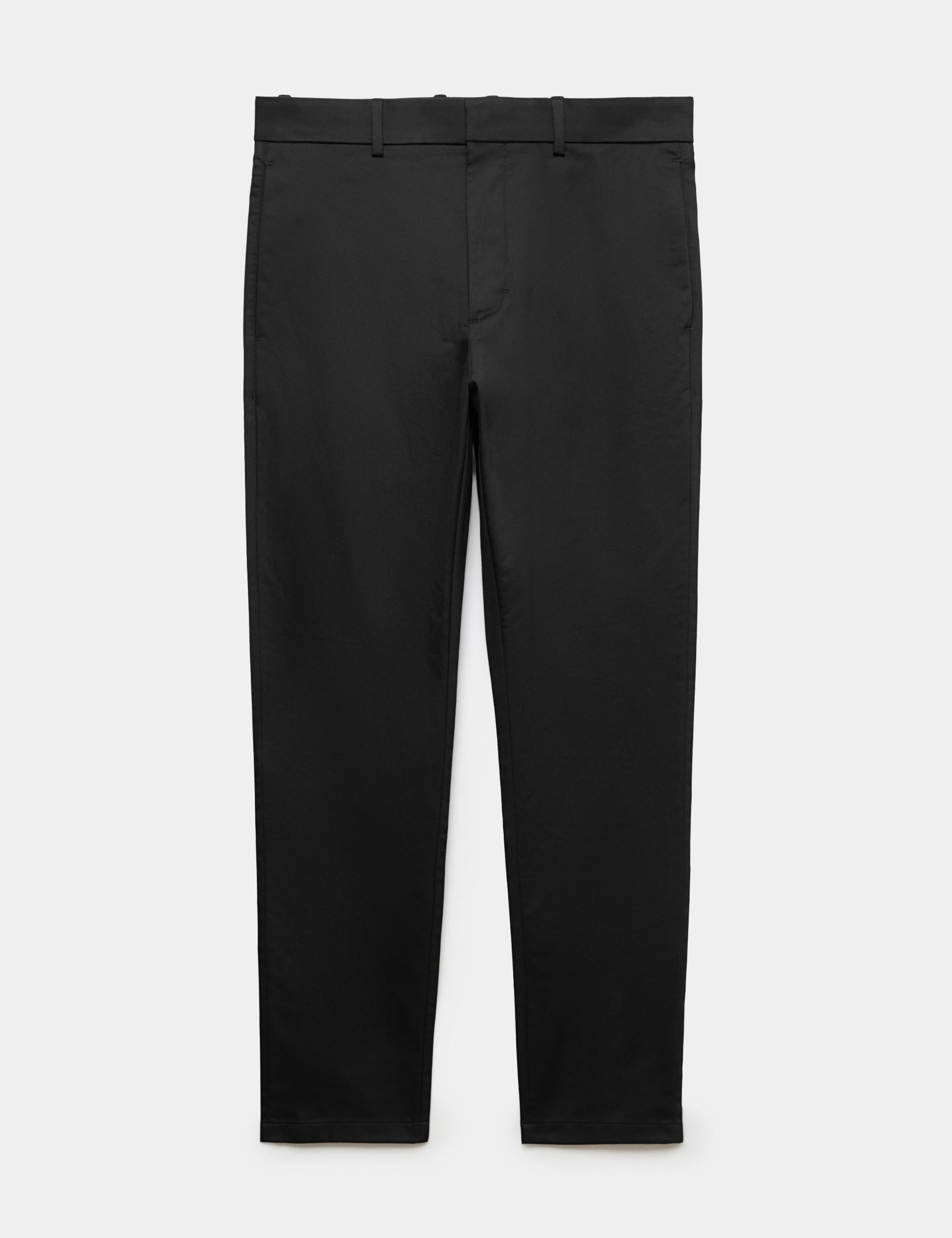 Slim Fit Italian Cotton Rich Stretch Trousers 1 of 1
