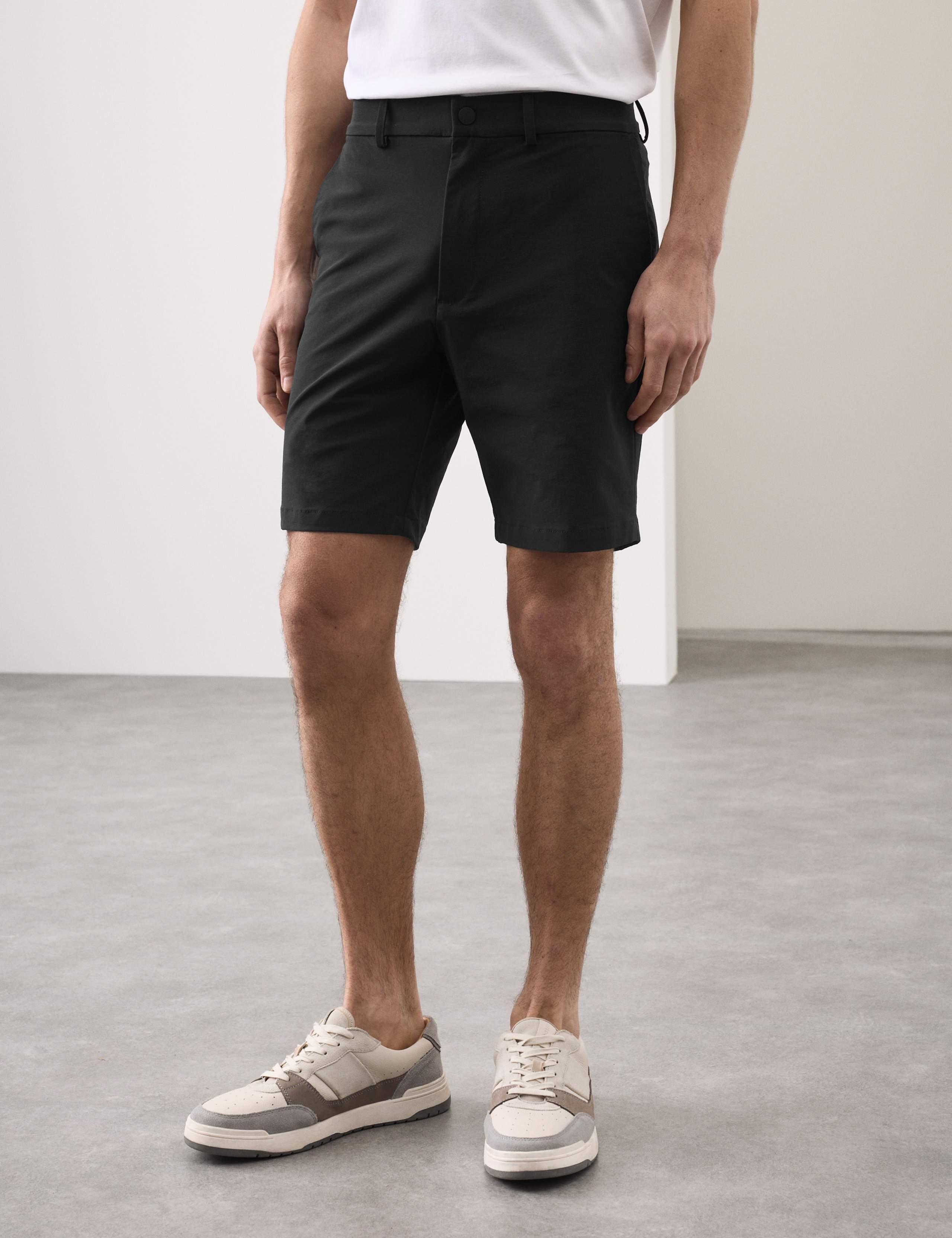 Performance Technical Stretch Denim Shorts 1 of 6