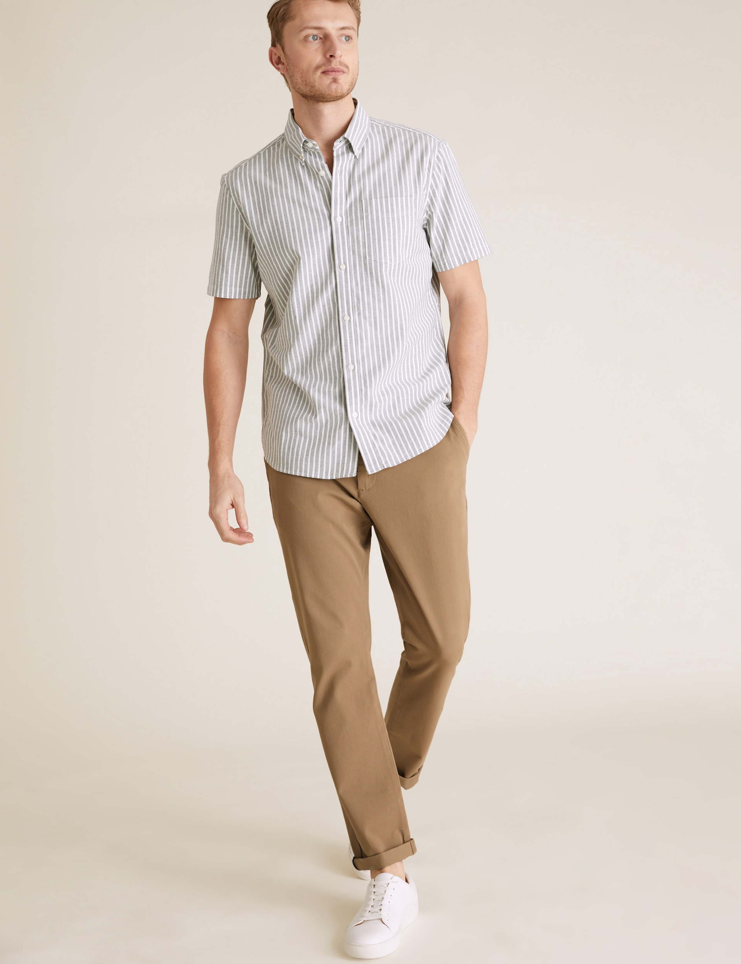 Slim Fit Organic Cotton Ultimate Chinos 1 of 7