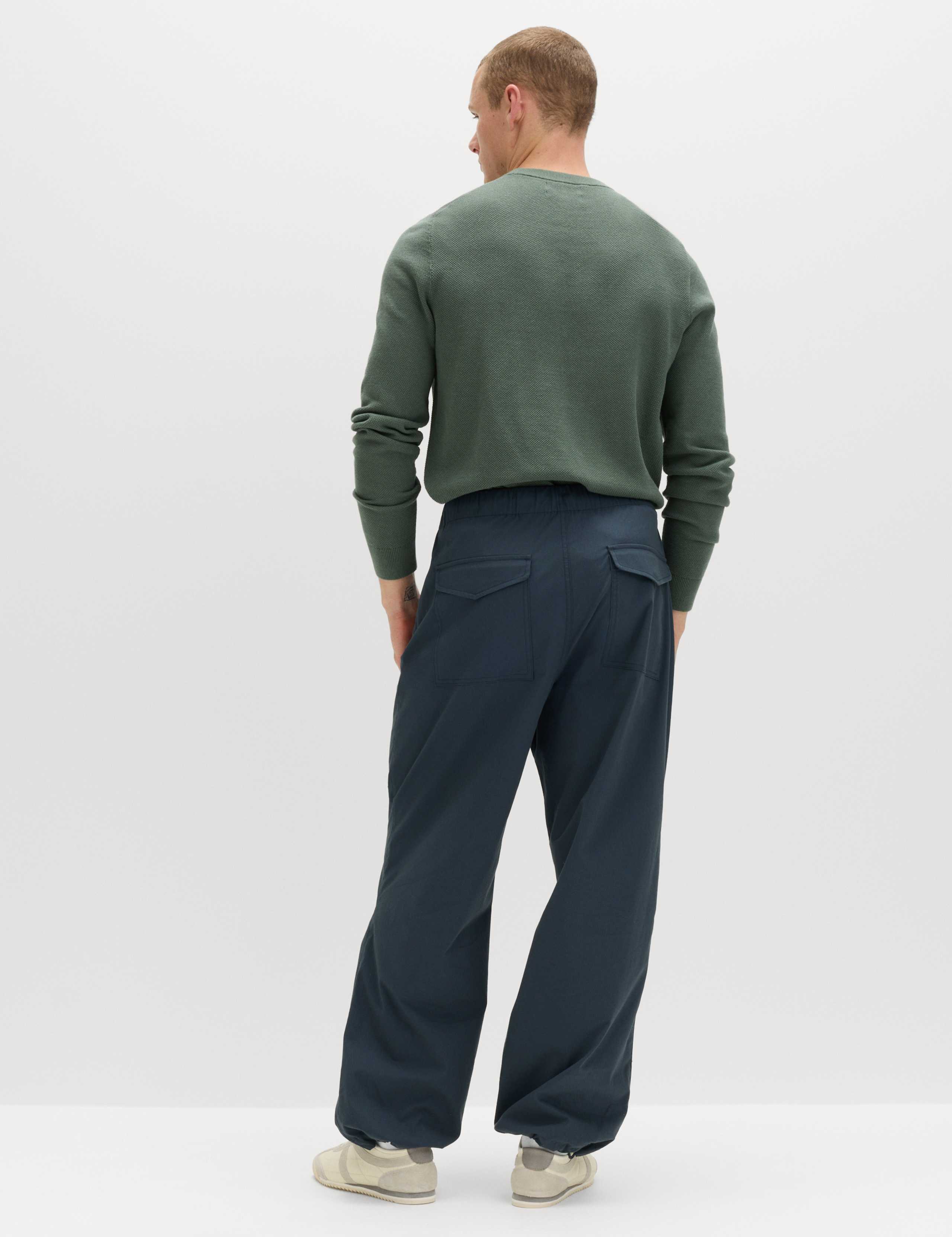 Loose Fit Elasticated Waist Parachute Trousers 6 of 6