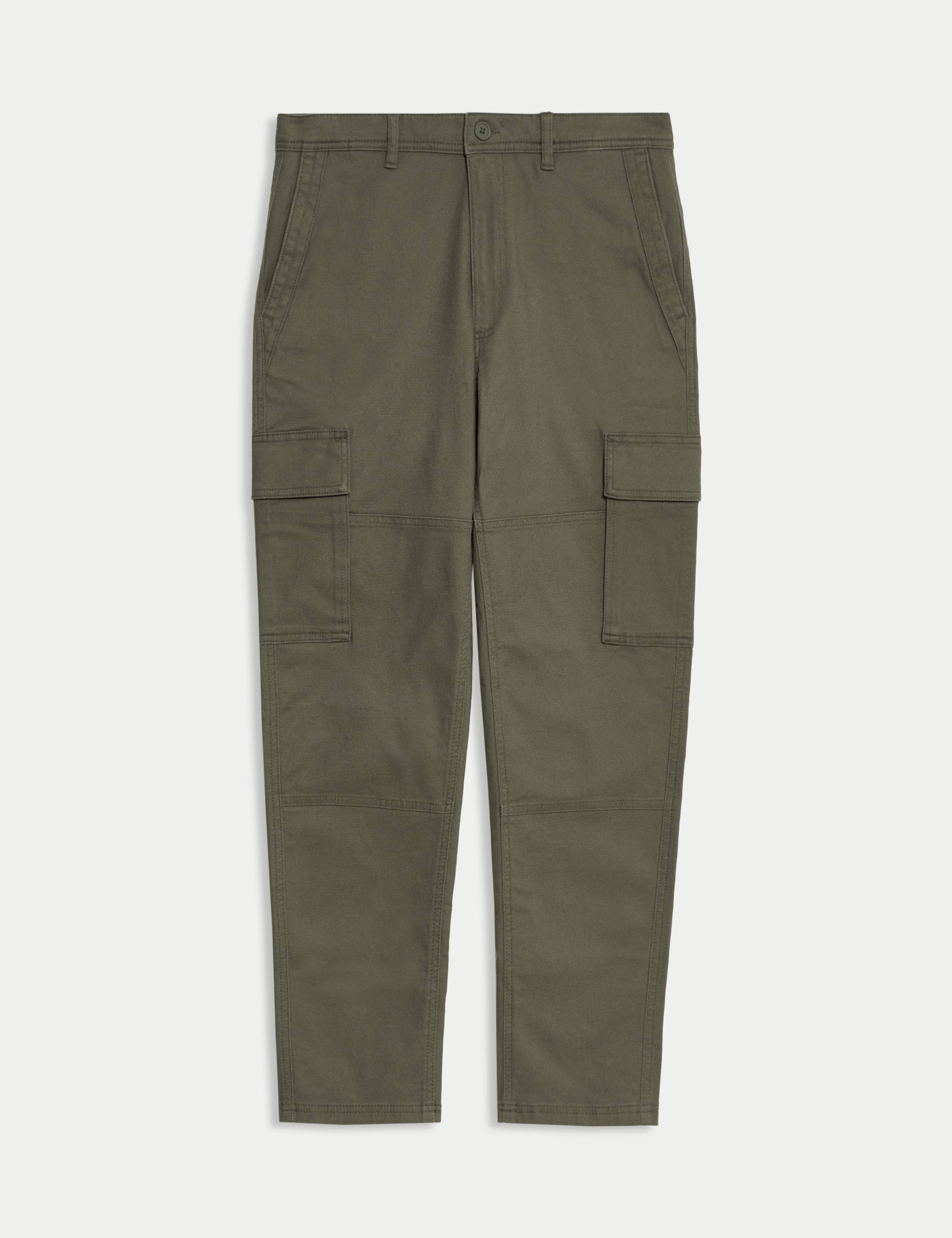 Tapered Fit Stretch Cargo Trousers 2 of 6