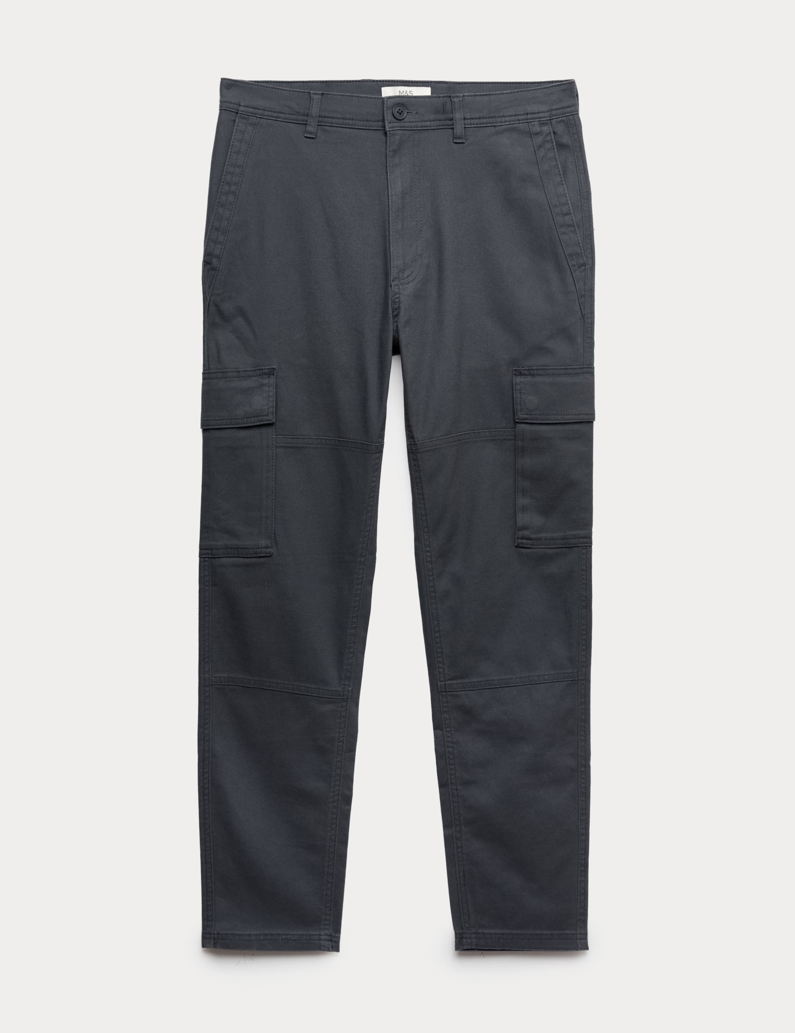 Tapered Fit Stretch Cargo Trousers 2 of 5