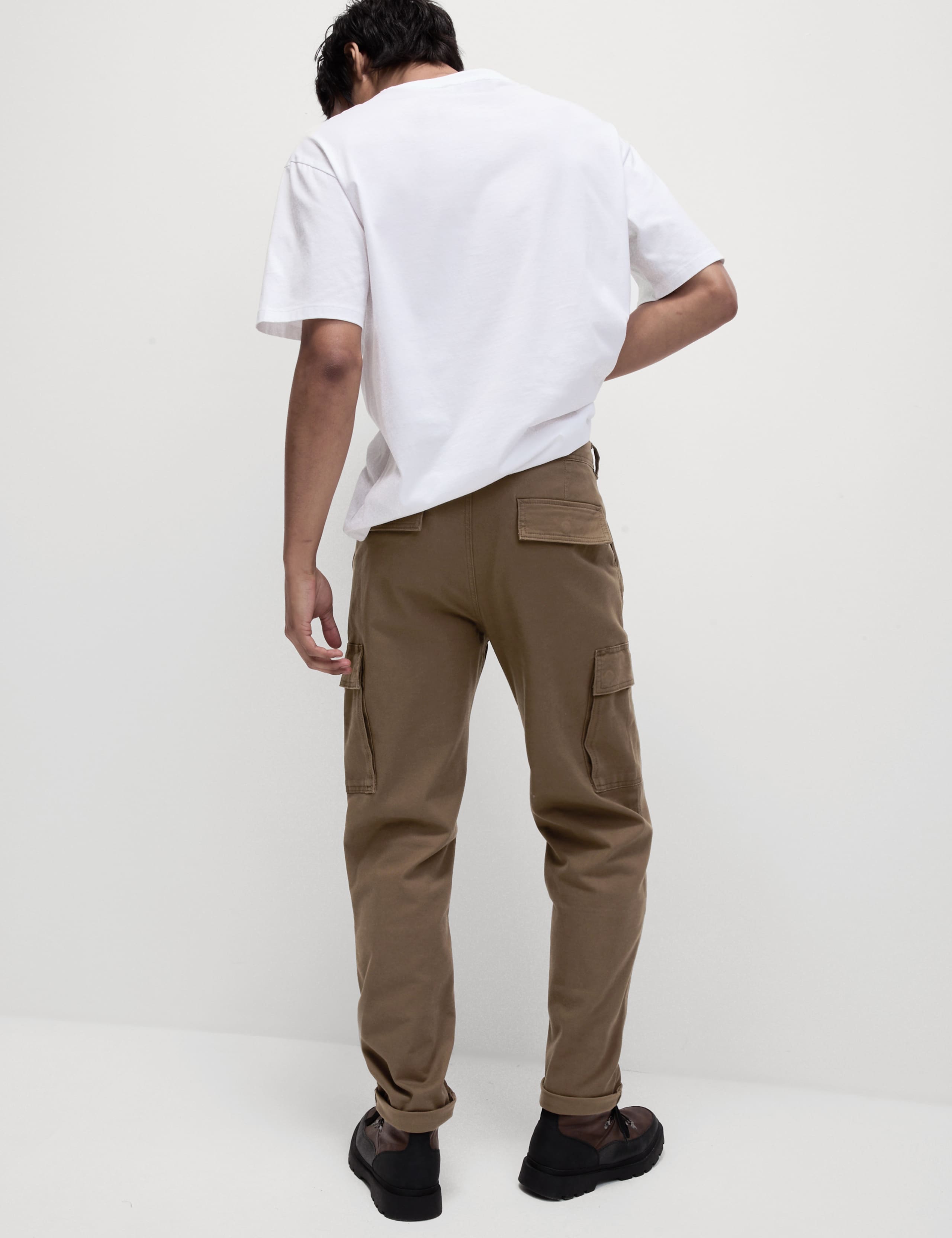 Tapered Fit Stretch Cargo Trousers 4 of 6