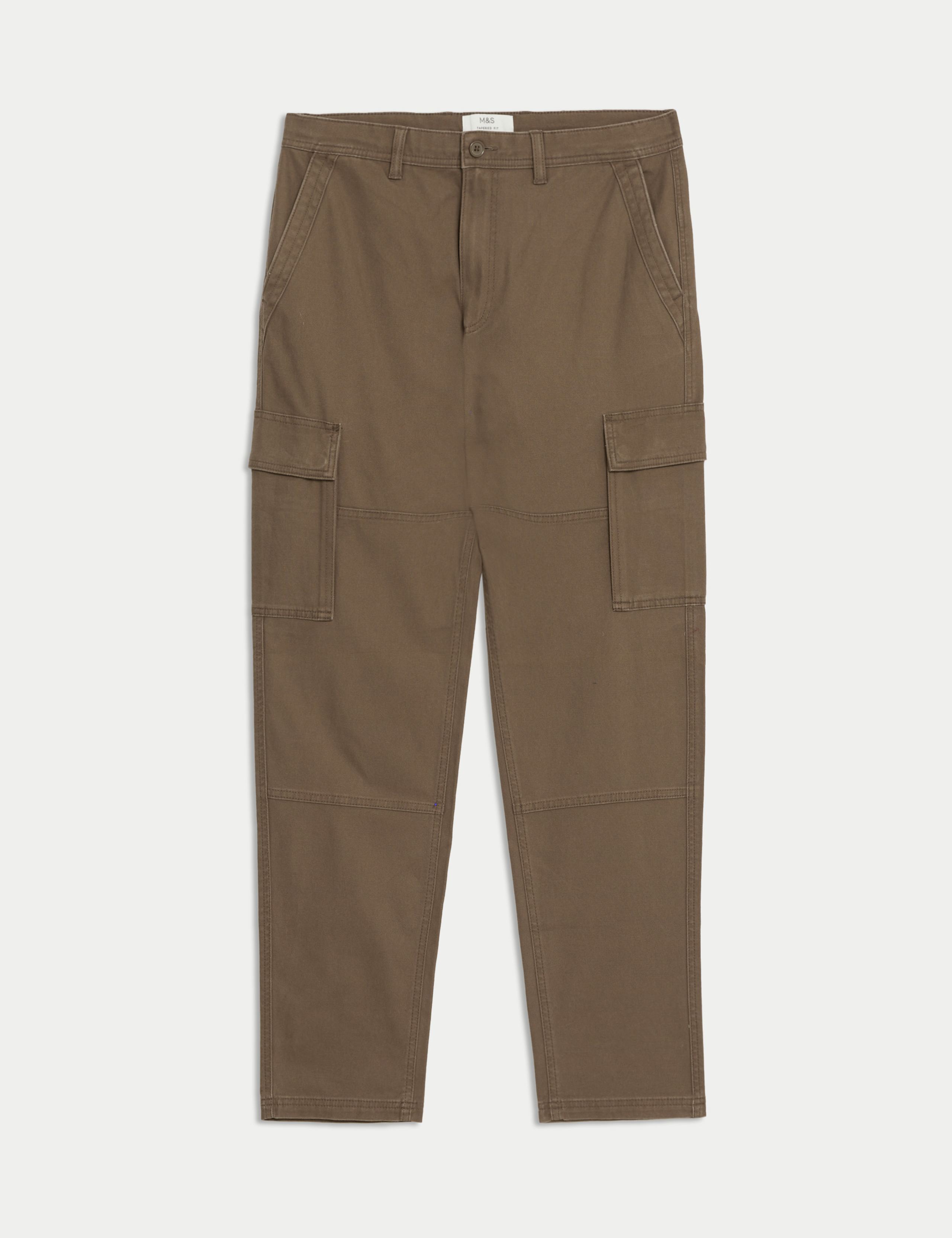 Tapered Fit Stretch Cargo Trousers 2 of 6