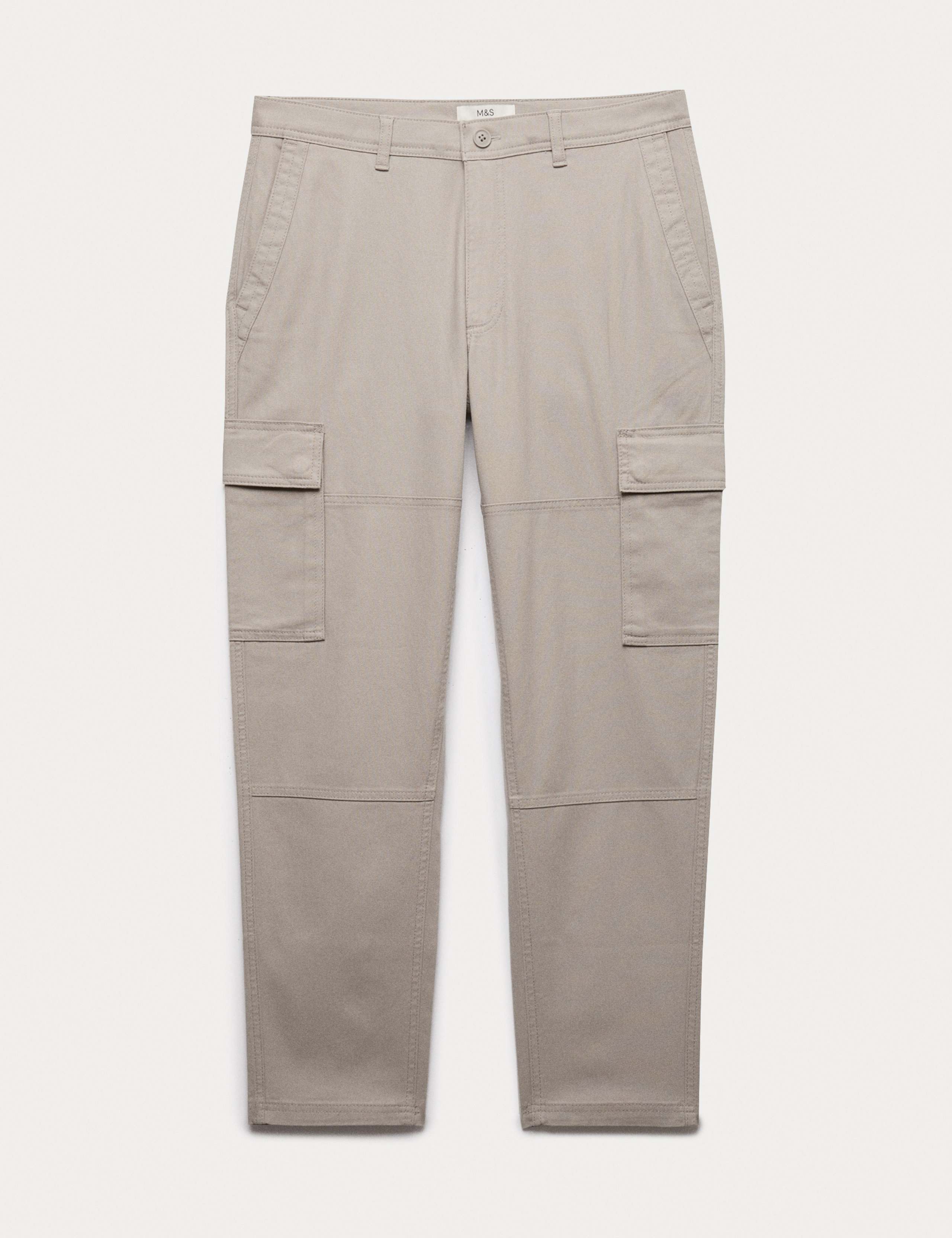 Tapered Fit Stretch Cargo Trousers 2 of 5