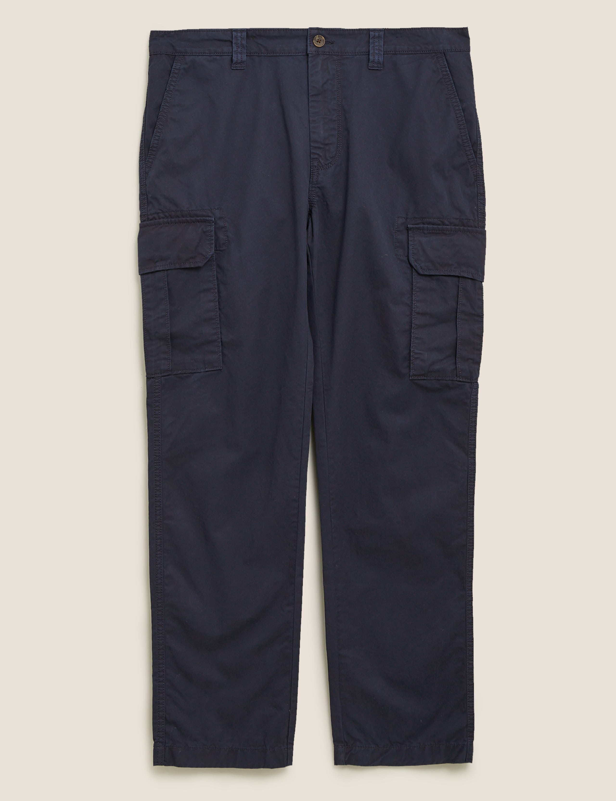 Straight Fit Organic Cotton Cargo Trousers 2 of 5