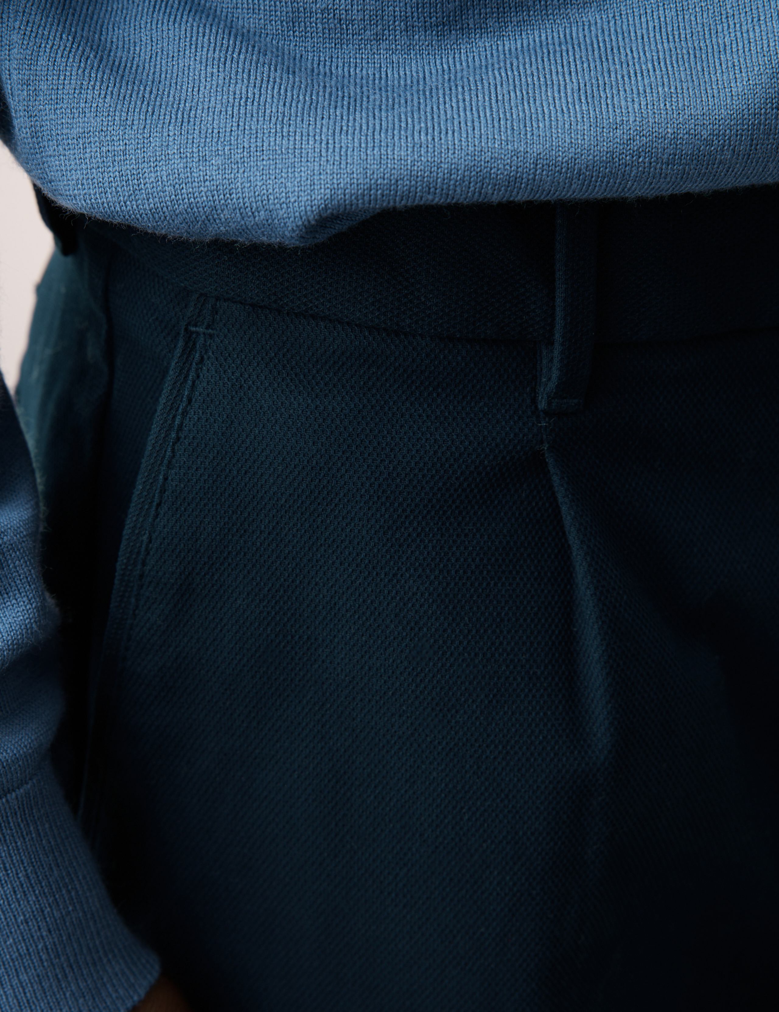 Regular Fit Textured Dobby Pleat Front Chinos 6 of 6