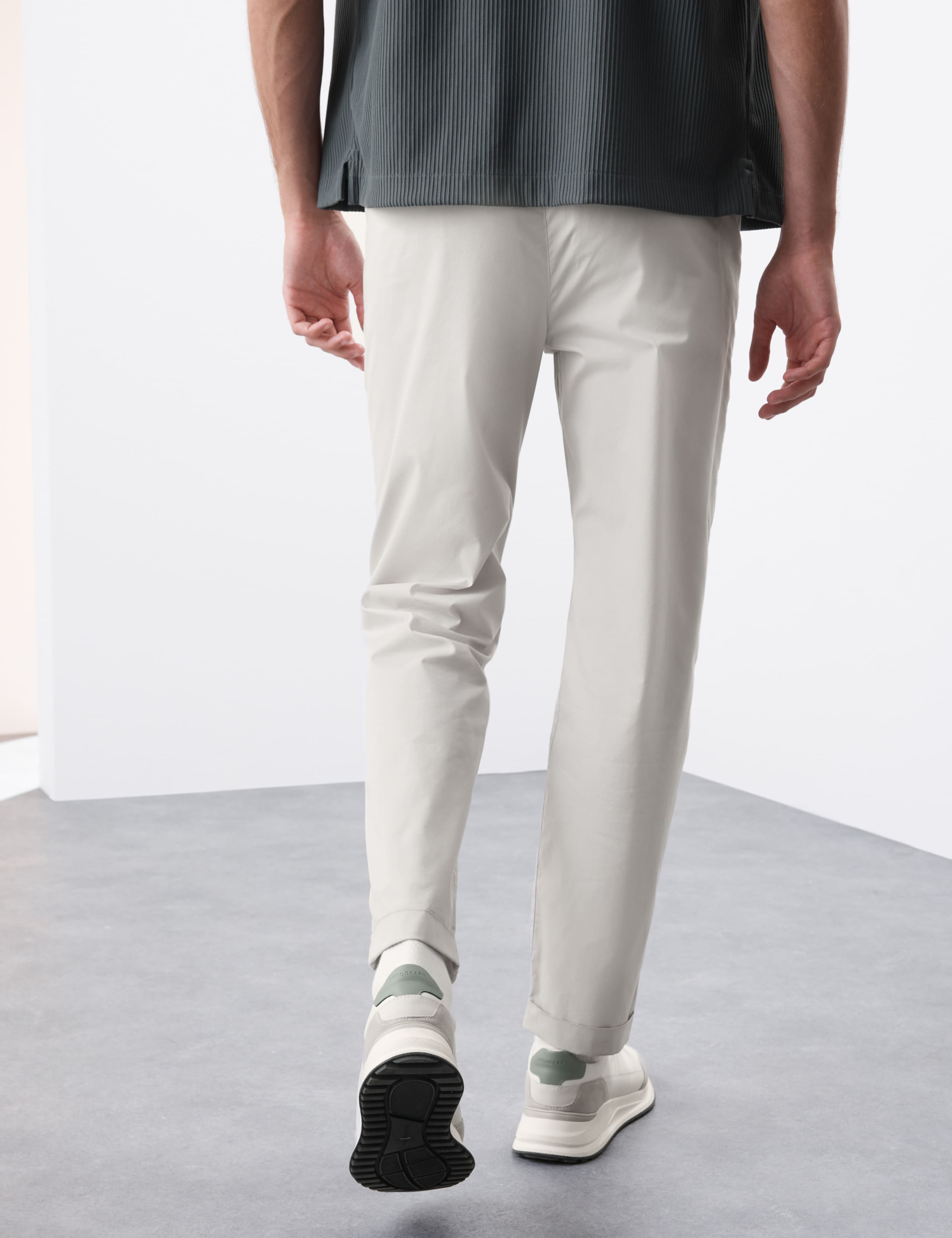 Super Lightweight Tapered Fit Elasticated Waist Trousers 7 of 7
