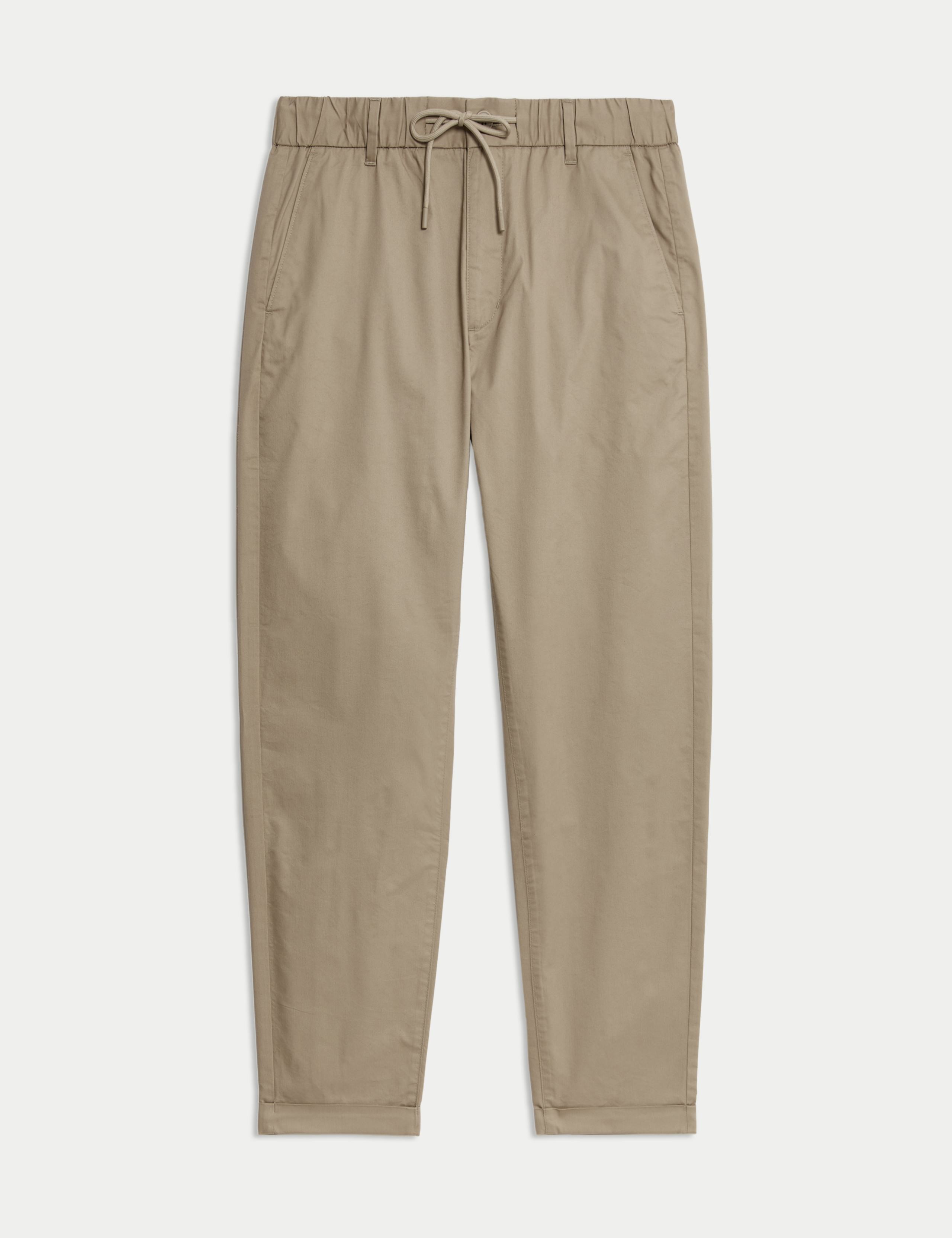 Super Lightweight Tapered Fit Elasticated Waist Trousers 2 of 6