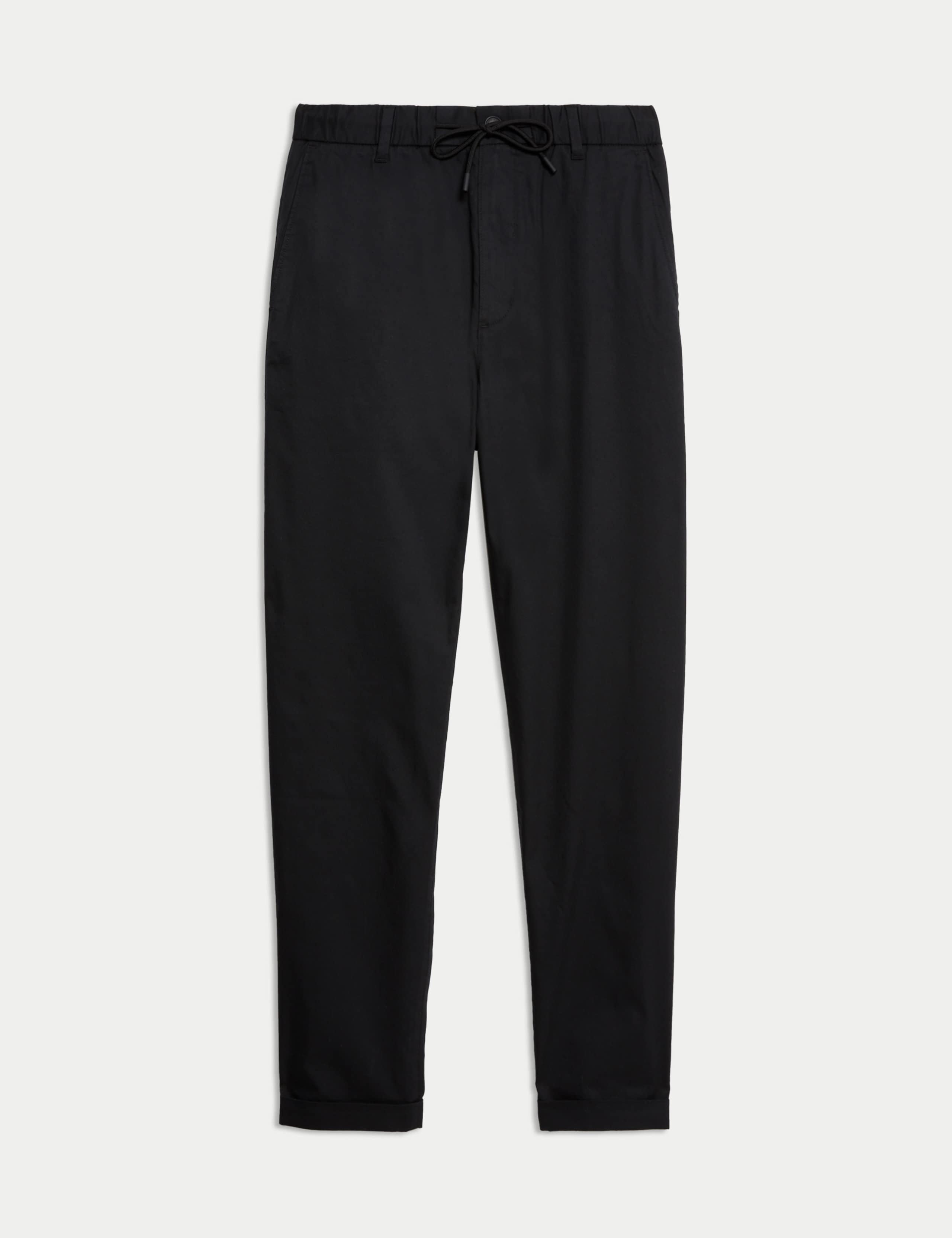 Super Lightweight Tapered Fit Elasticated Waist Trousers 2 of 5