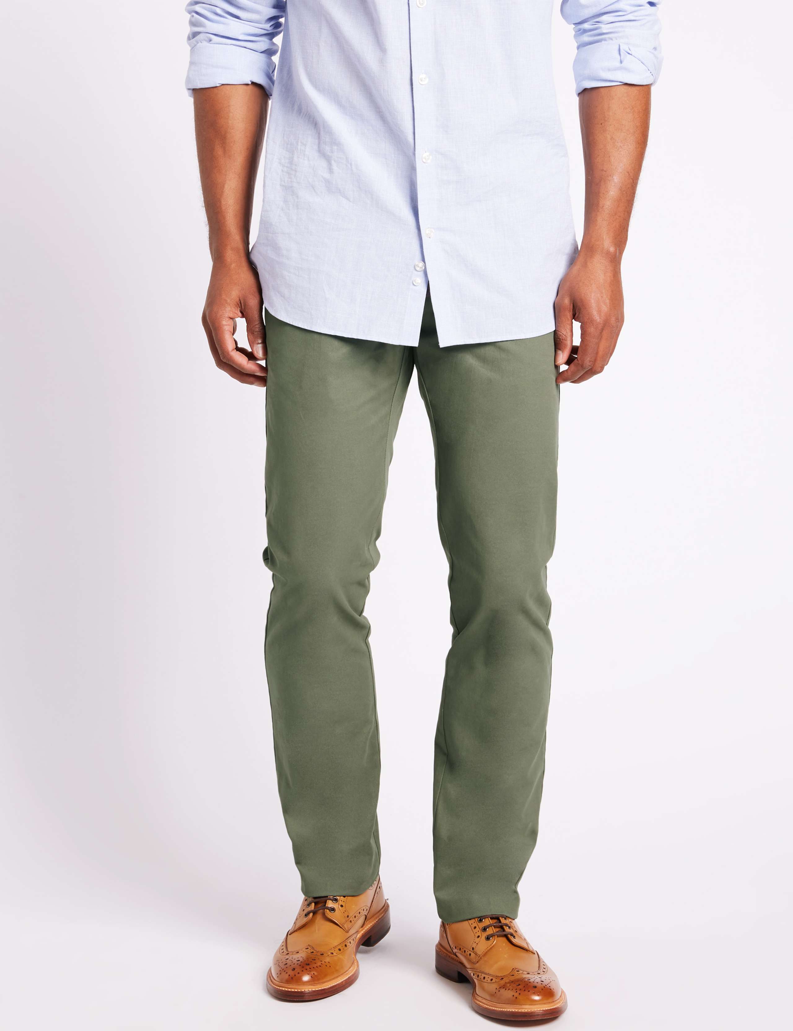 Big & Tall Straight Fit Pure Cotton Chinos 1 of 3