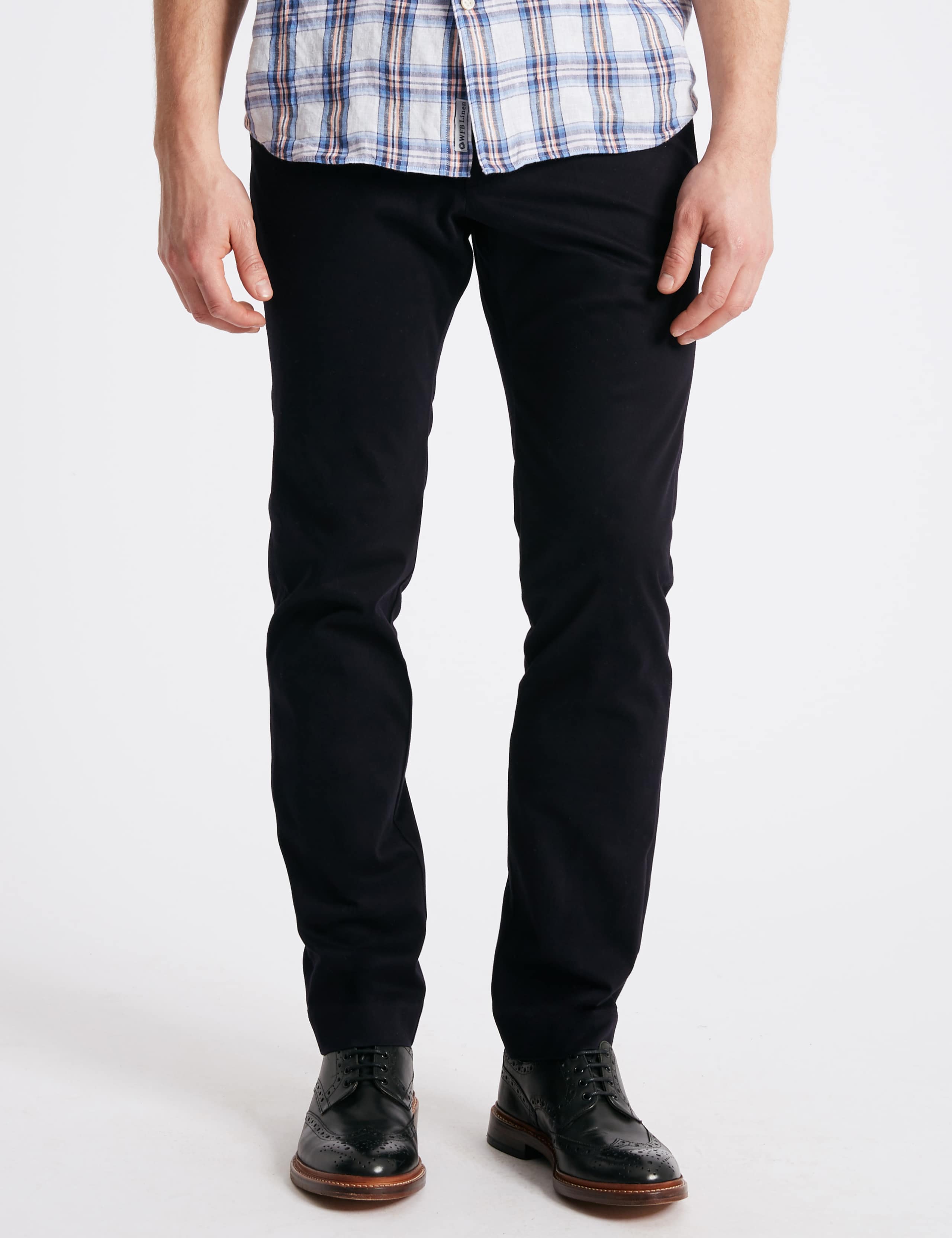 Slim Fit Smart Travel Chinos with Stretch 1 of 4