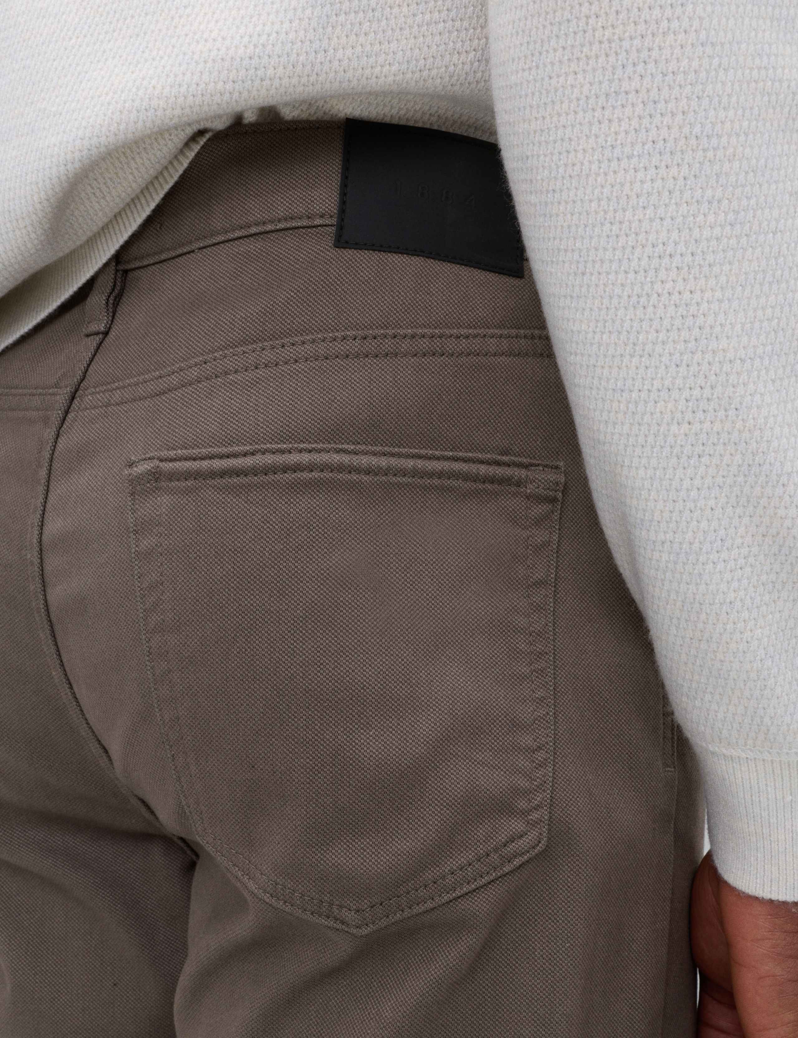 Straight Fit Textured 5 Pocket Trousers 3 of 5
