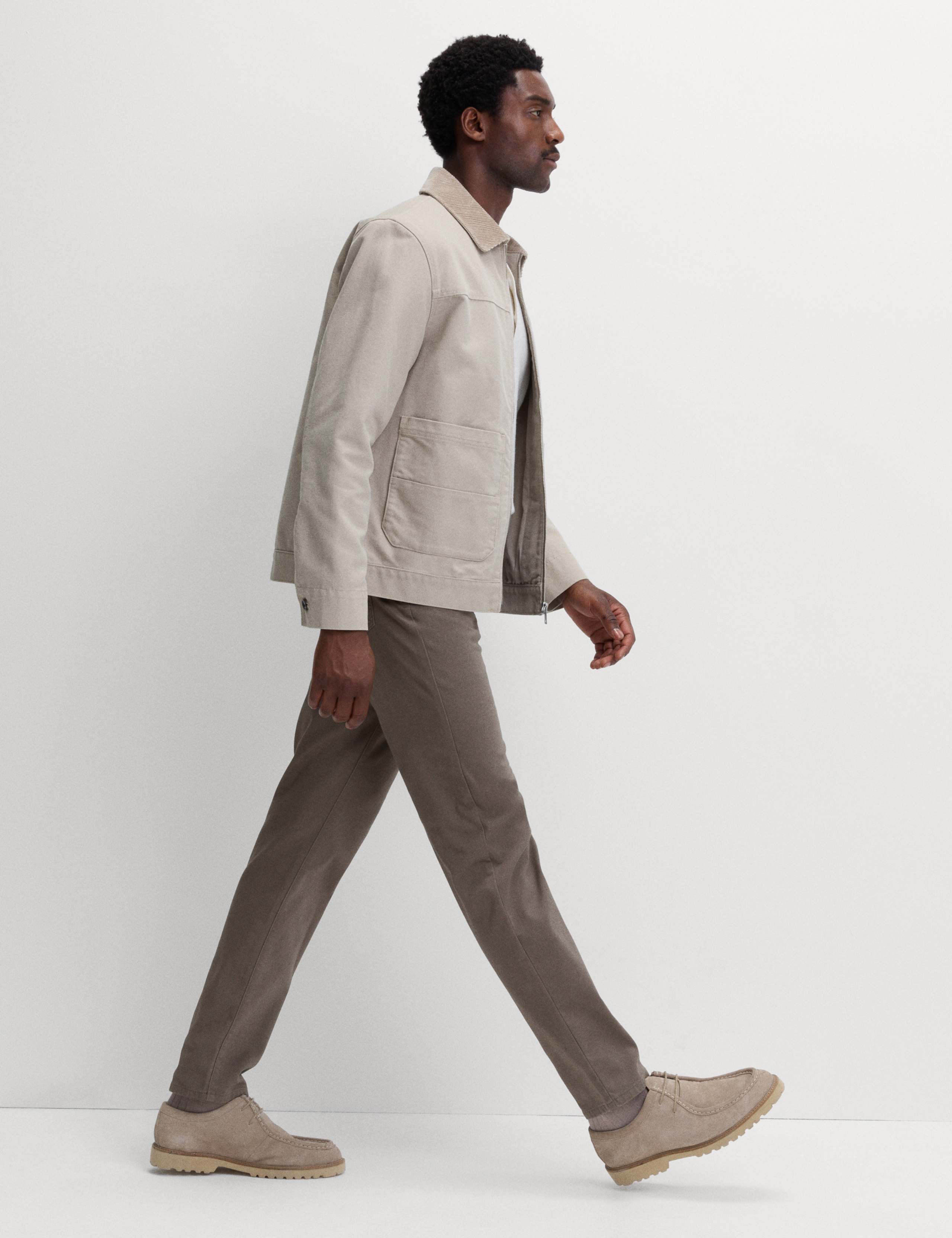 Straight Fit Textured 5 Pocket Trousers 4 of 5