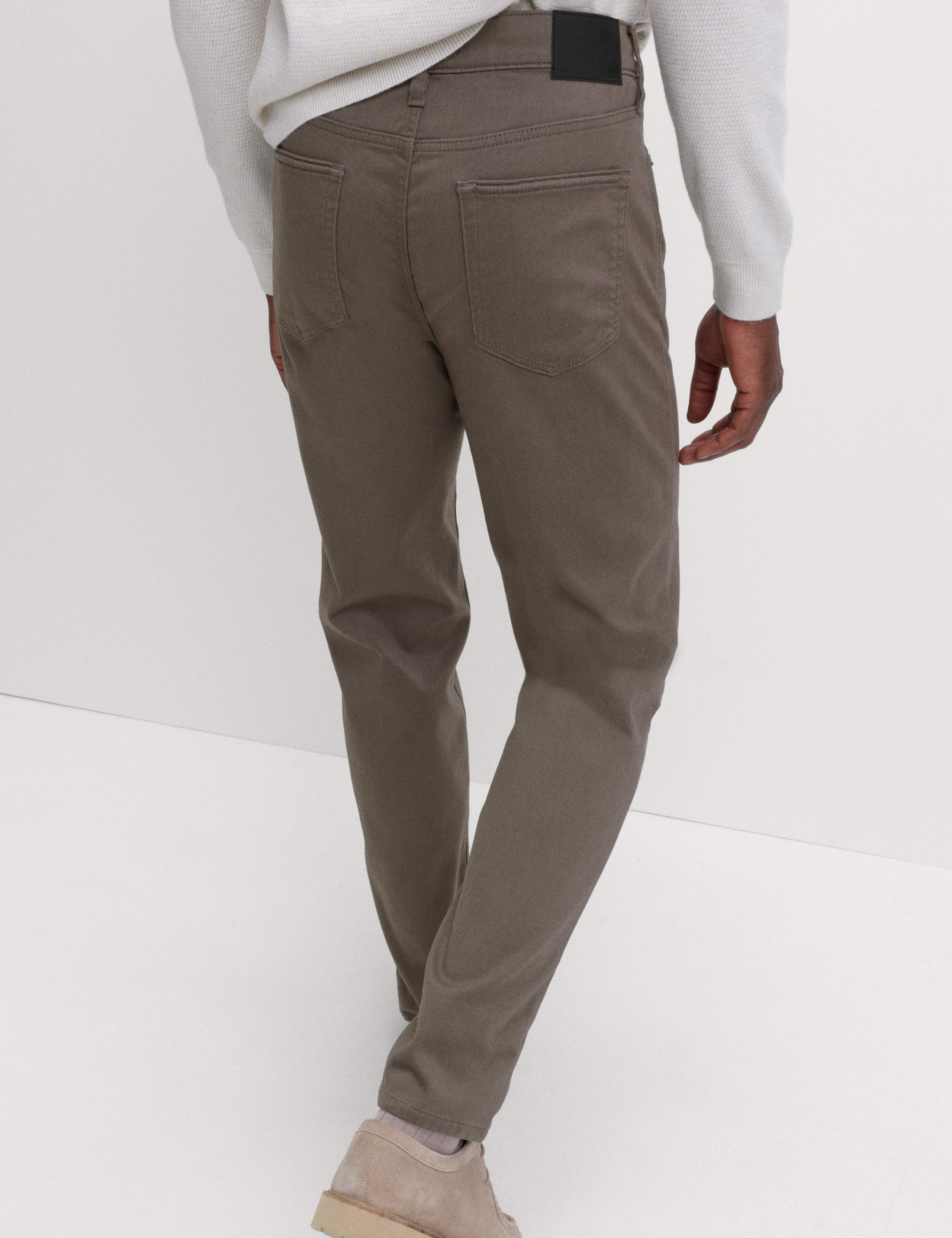 Straight Fit Textured 5 Pocket Trousers 5 of 5