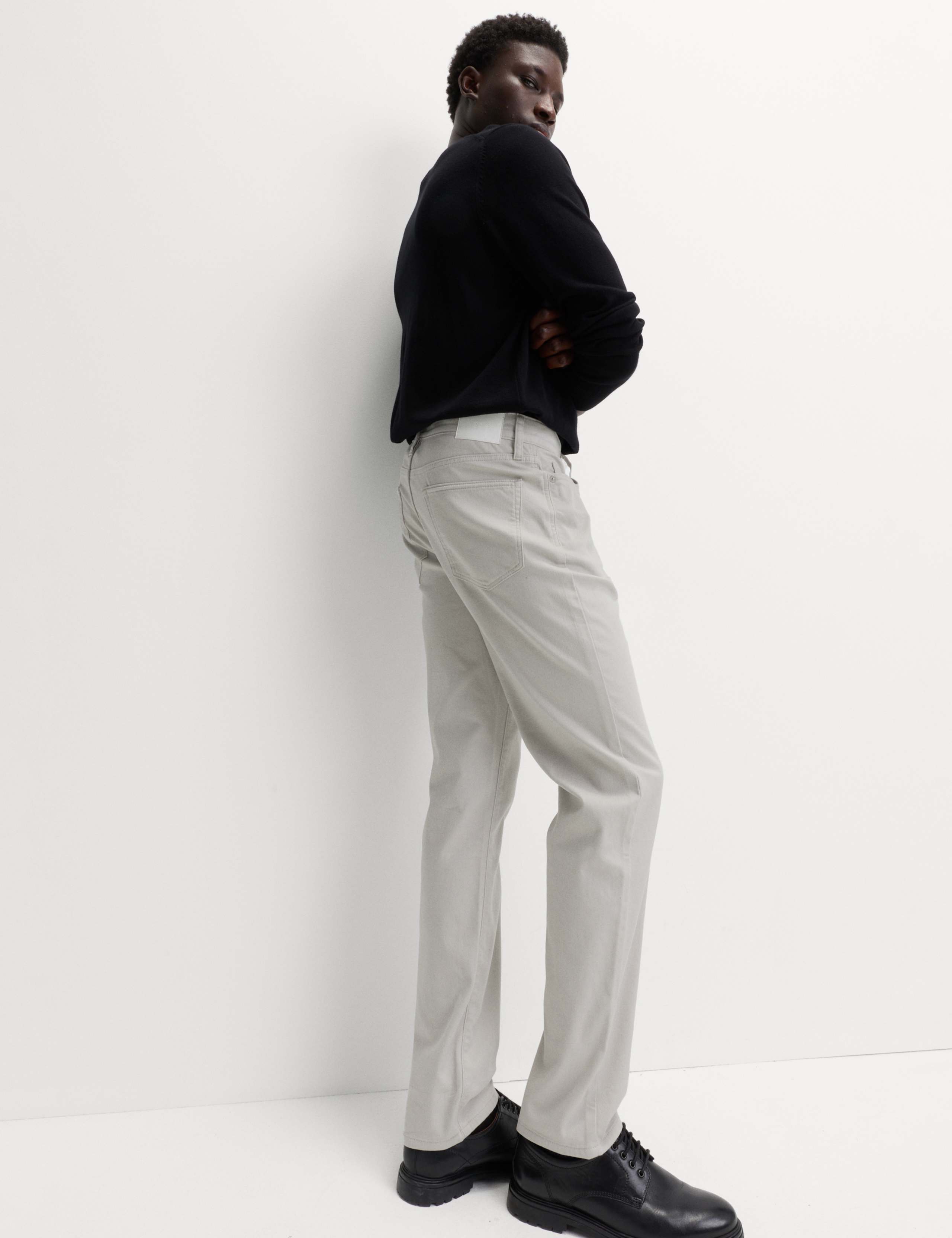Straight Fit Textured 5 Pocket Trousers 5 of 6