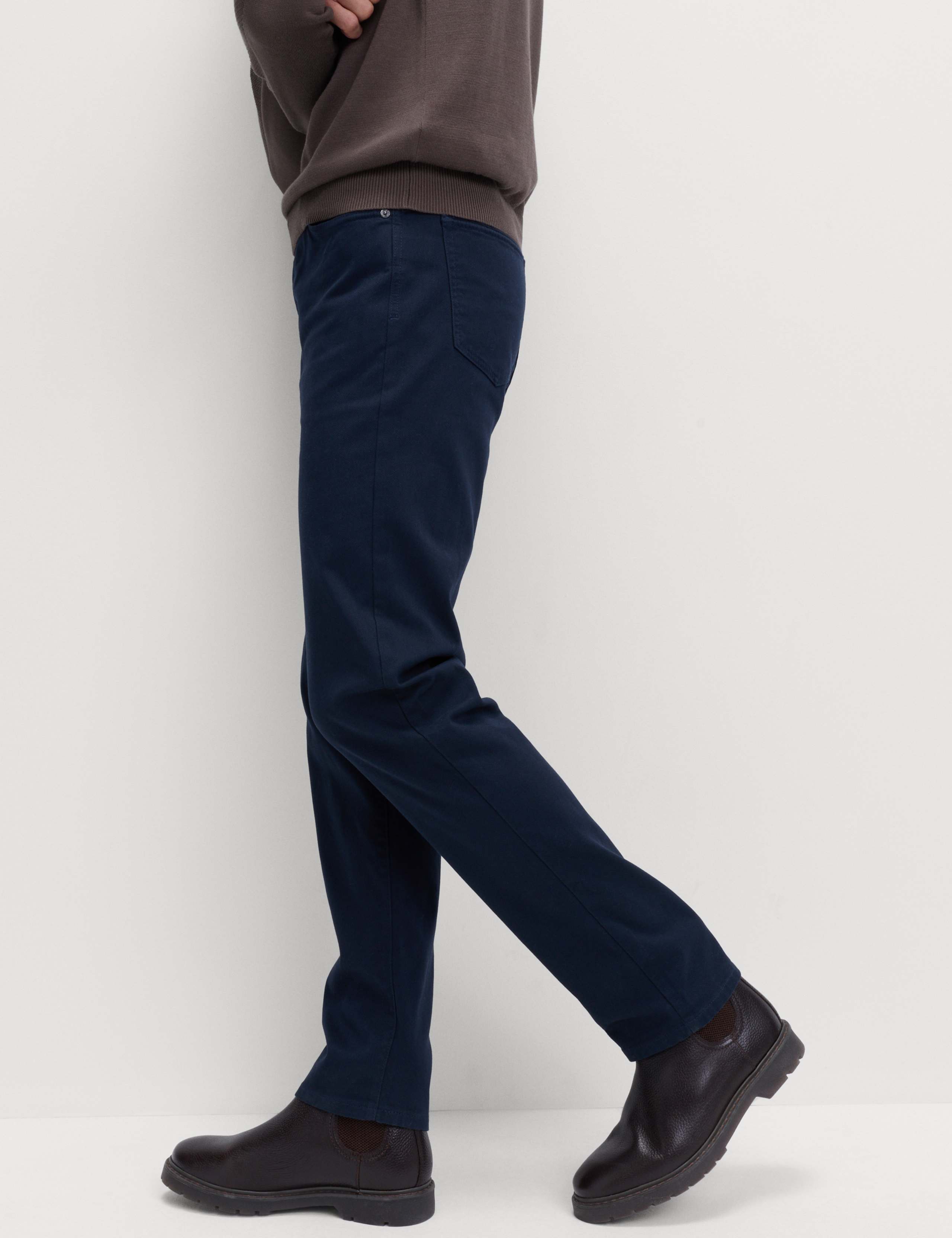 Straight Fit Textured 5 Pocket Trousers 6 of 6