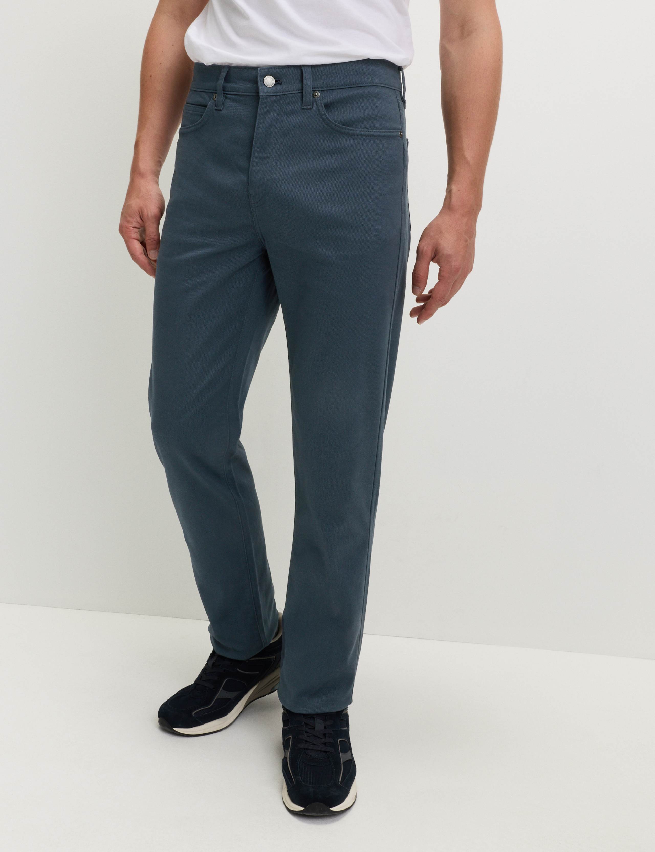 Straight Fit Textured 5 Pocket Trousers 3 of 6