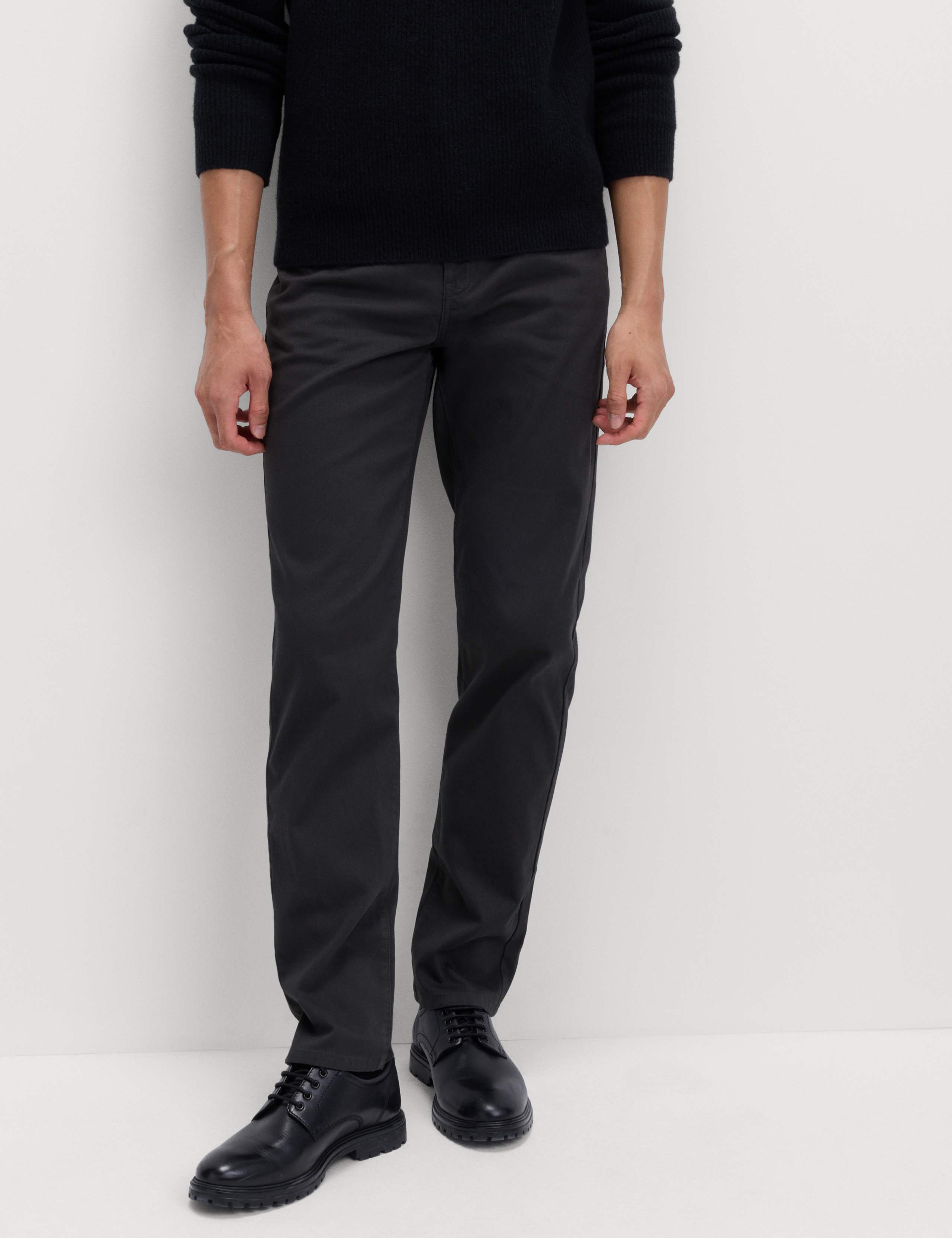 Straight Fit Textured 5 Pocket Trousers 3 of 5