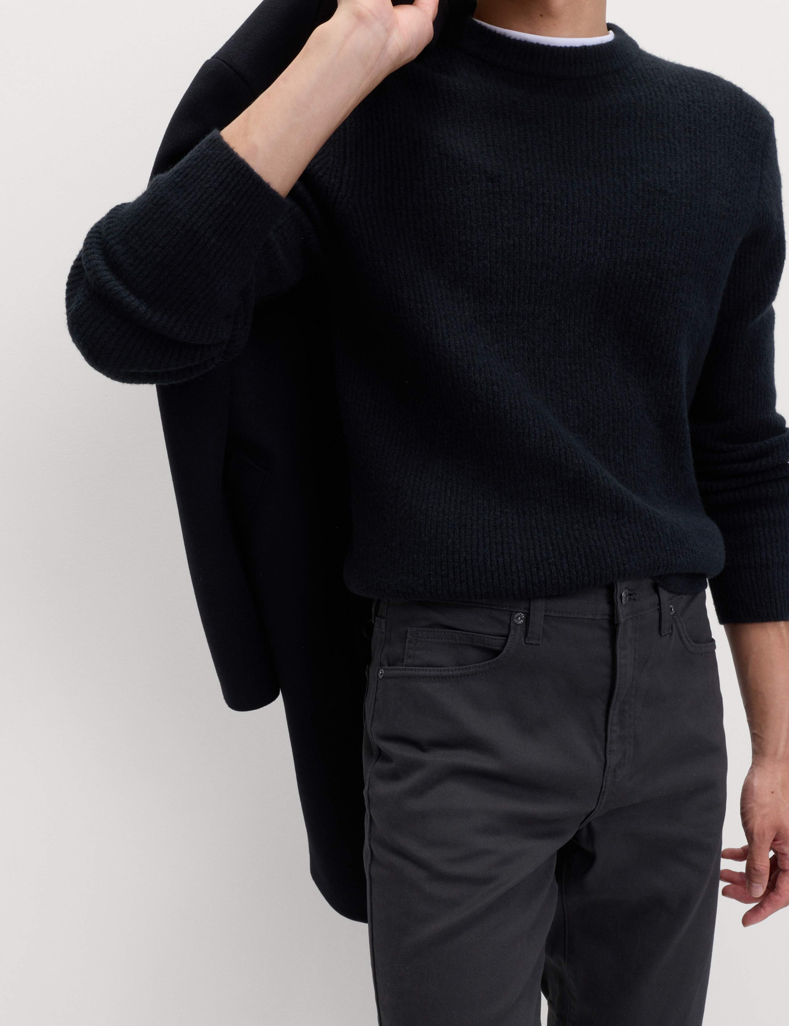 Straight Fit Textured 5 Pocket Trousers 4 of 5