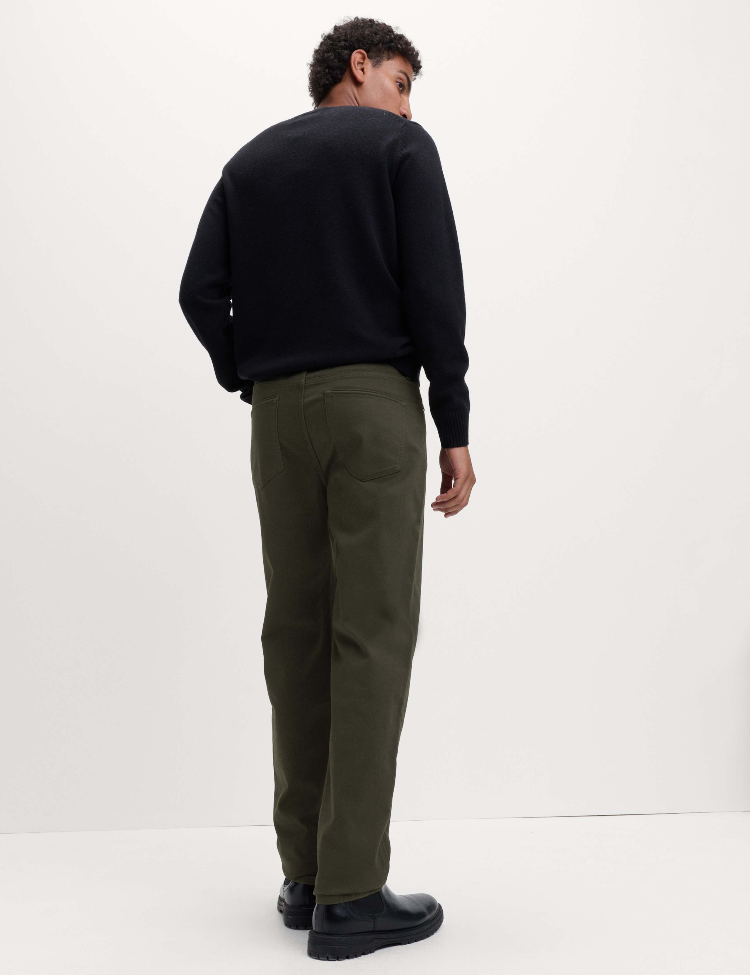 Straight Fit Textured 5 Pocket Trousers 5 of 6