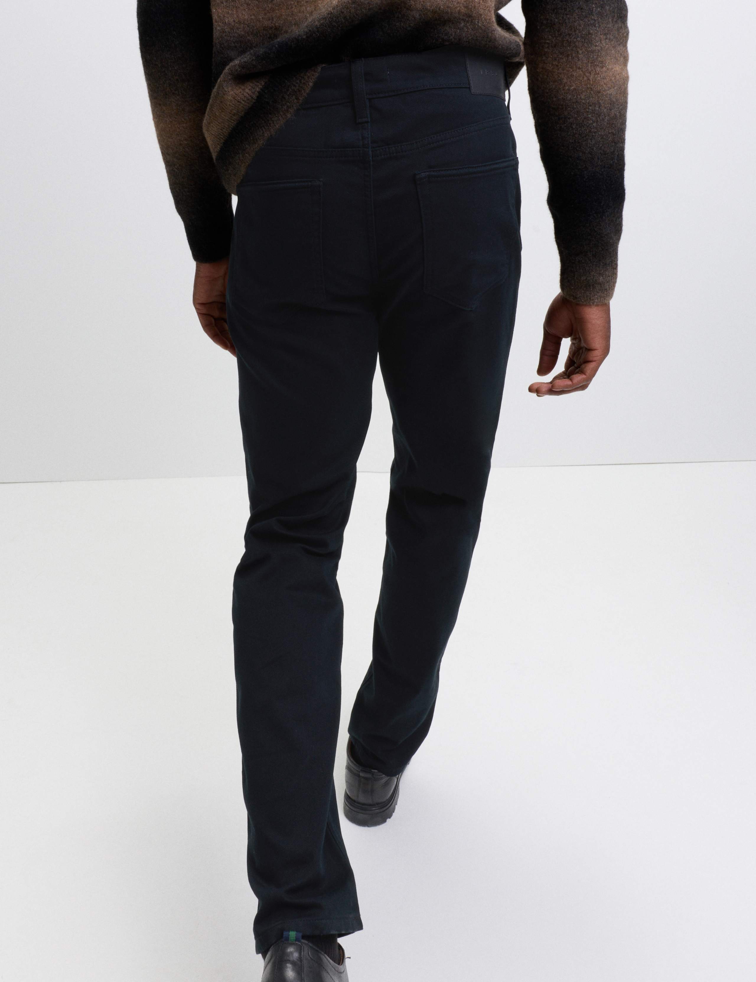 Straight Fit Textured 5 Pocket Trousers 4 of 6