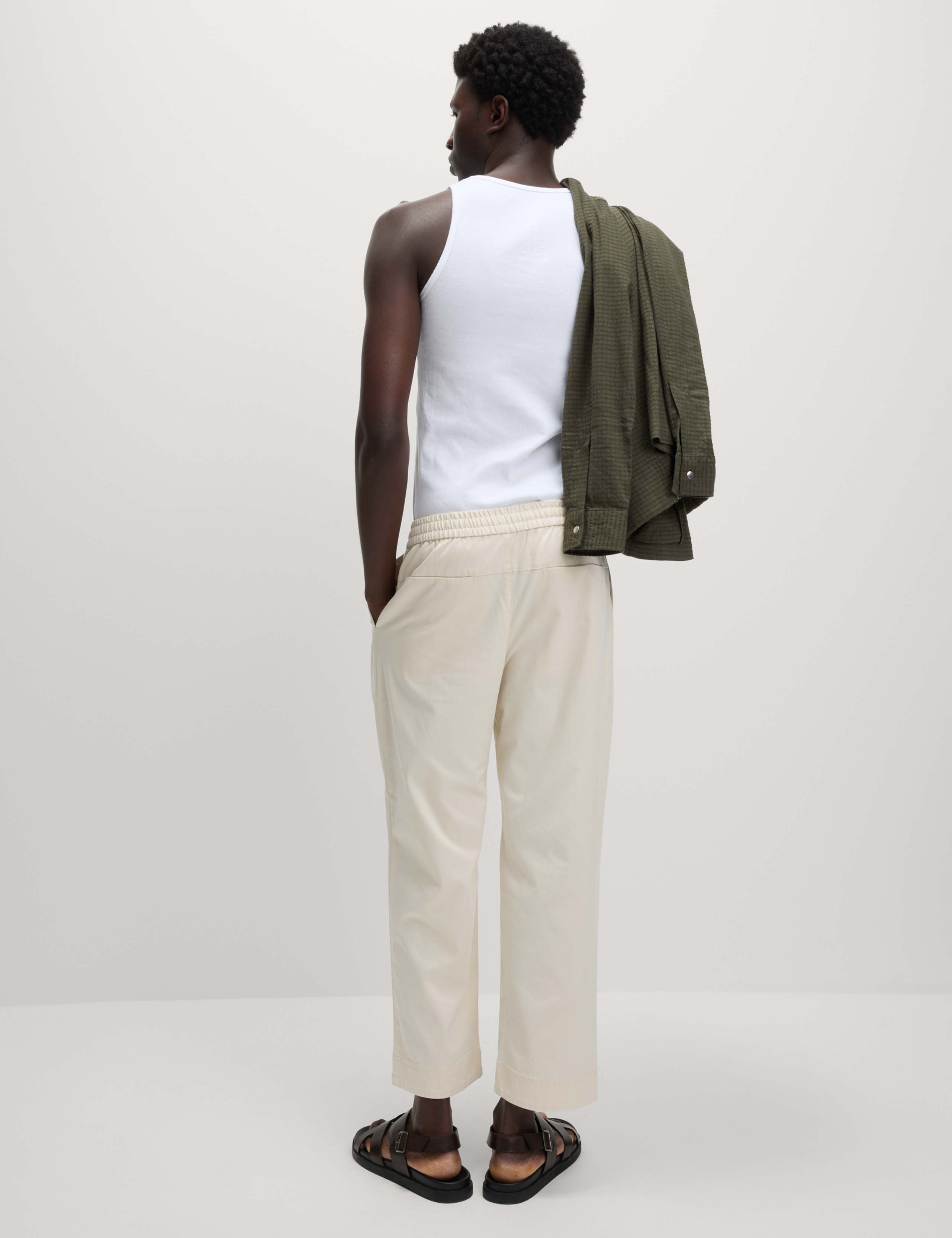 Tapered Fit Elasticated Waist Trousers 5 of 6