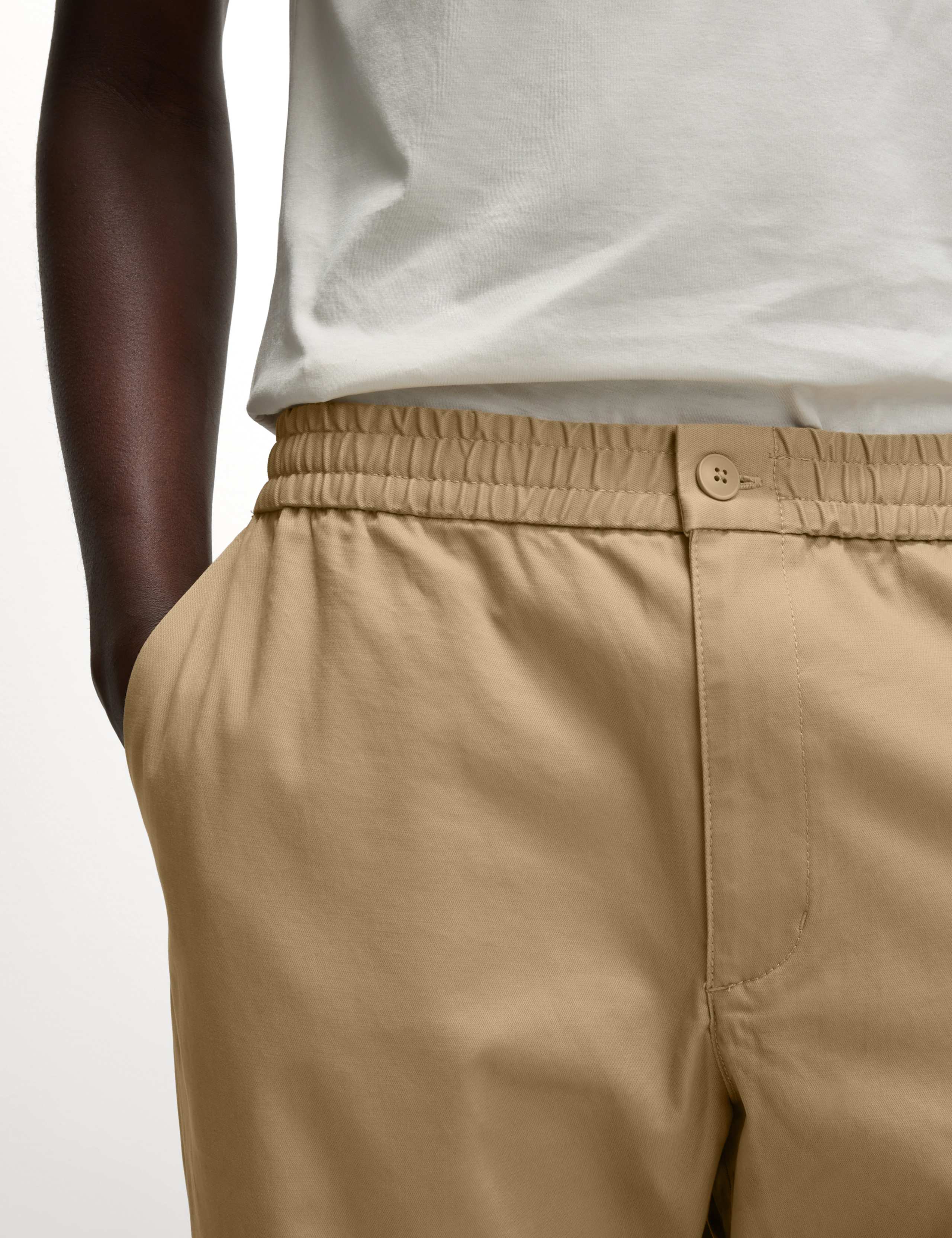 Tapered Fit Elasticated Waist Trousers 3 of 7